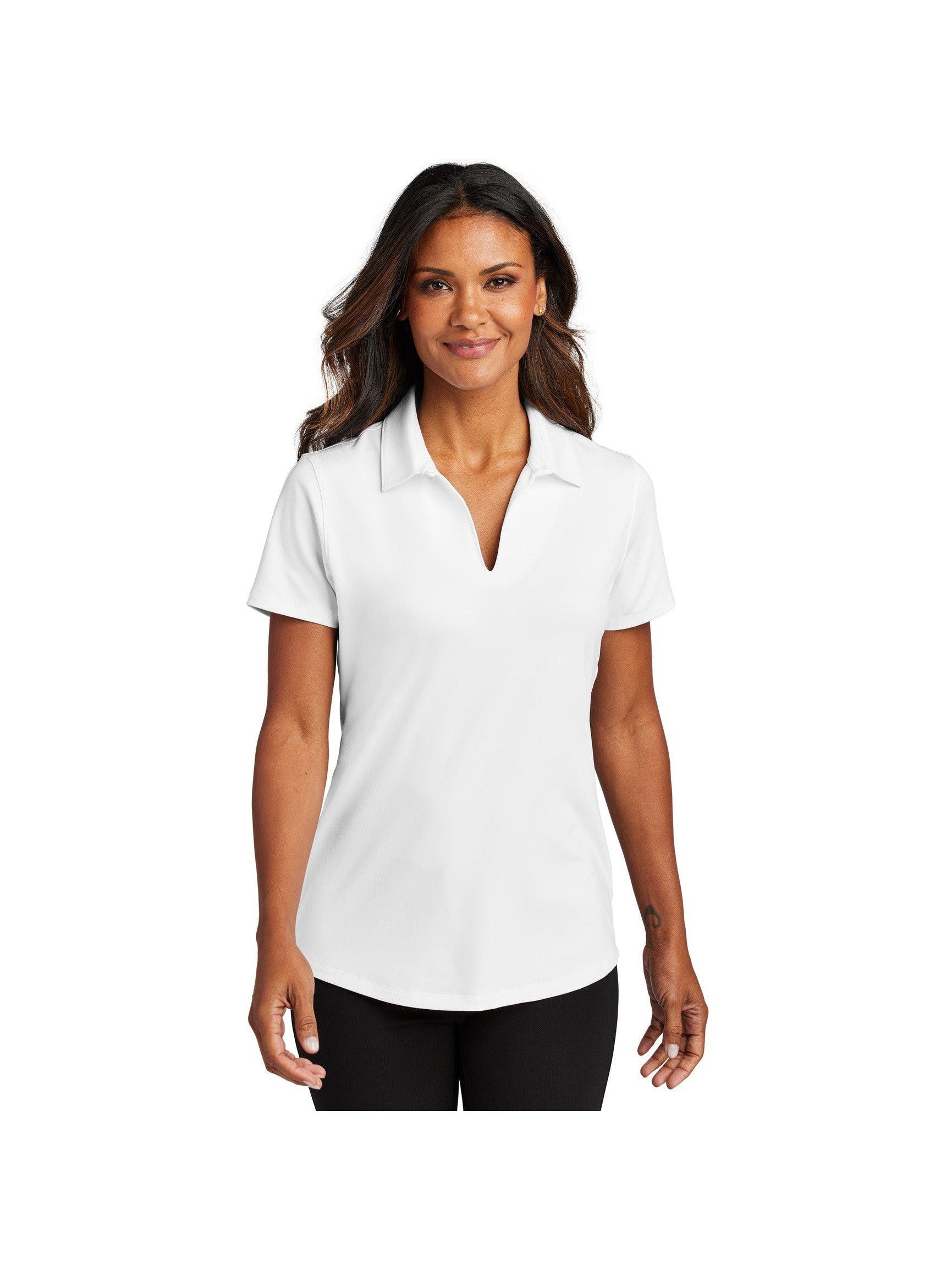 no-logo Port Authority Ladies City Stretch Polo-Port Authority-Thread Logic