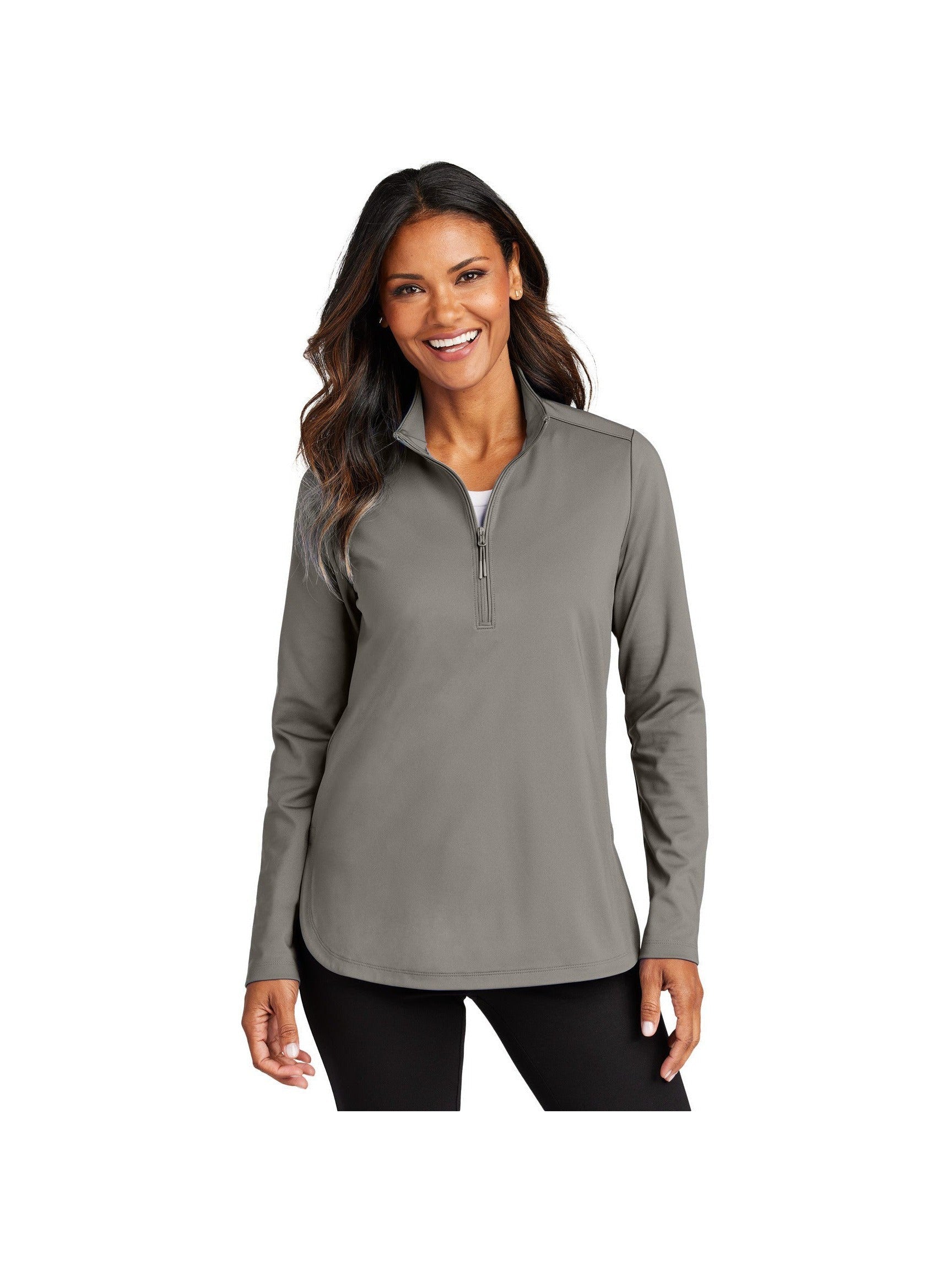 no-logo Port Authority Ladies C-FREE Double Knit 1/4-Zip-Port Authority-Thread Logic