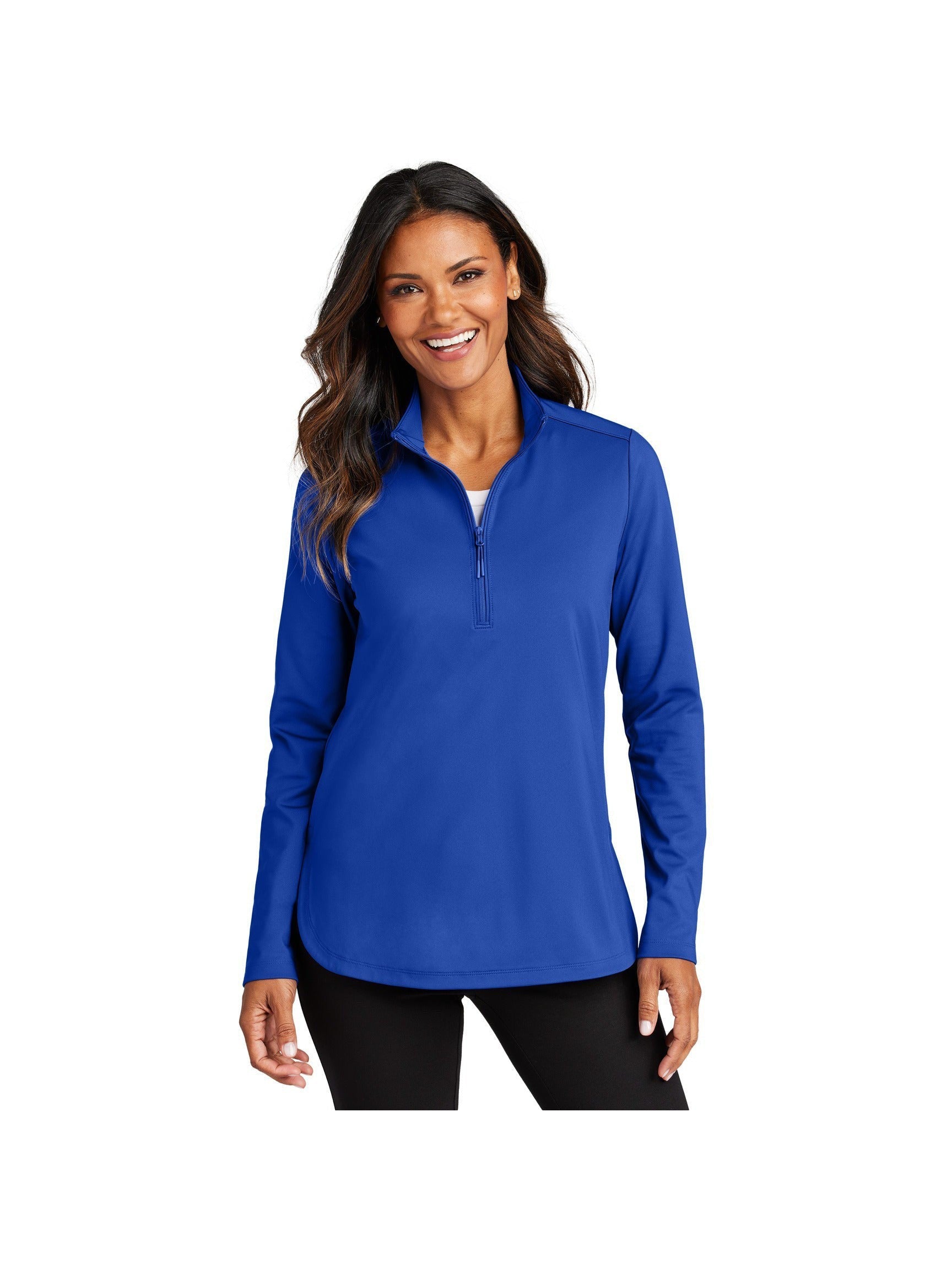 no-logo Port Authority Ladies C-FREE Double Knit 1/4-Zip-Port Authority-Thread Logic