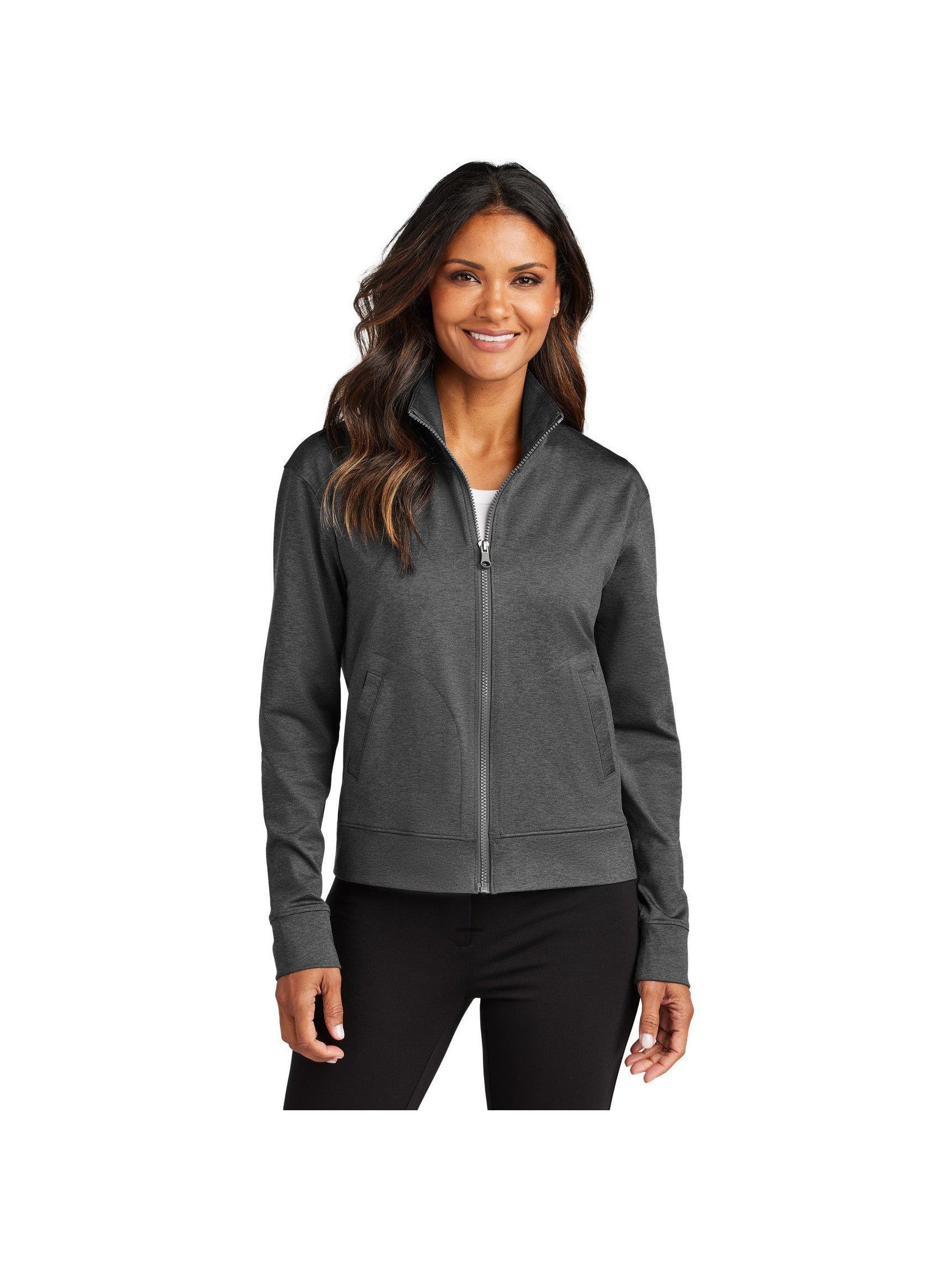no-logo Port Authority Ladies C-FREE Double Knit Full-Zip-Port Authority-Thread Logic