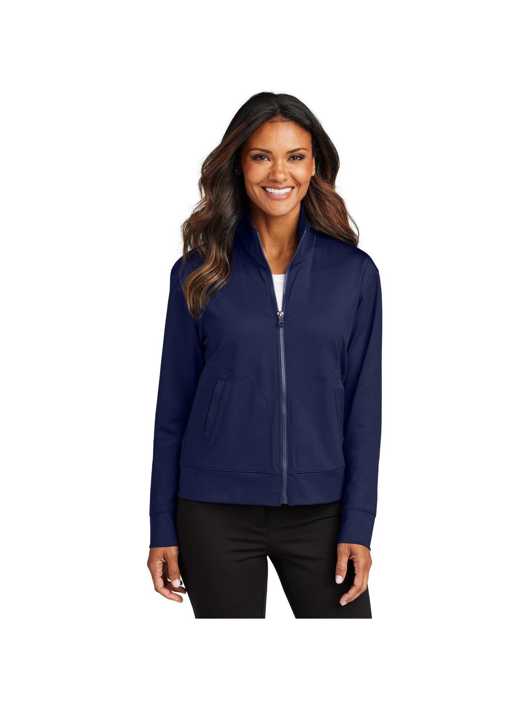 no-logo Port Authority Ladies C-FREE Double Knit Full-Zip-Port Authority-Thread Logic