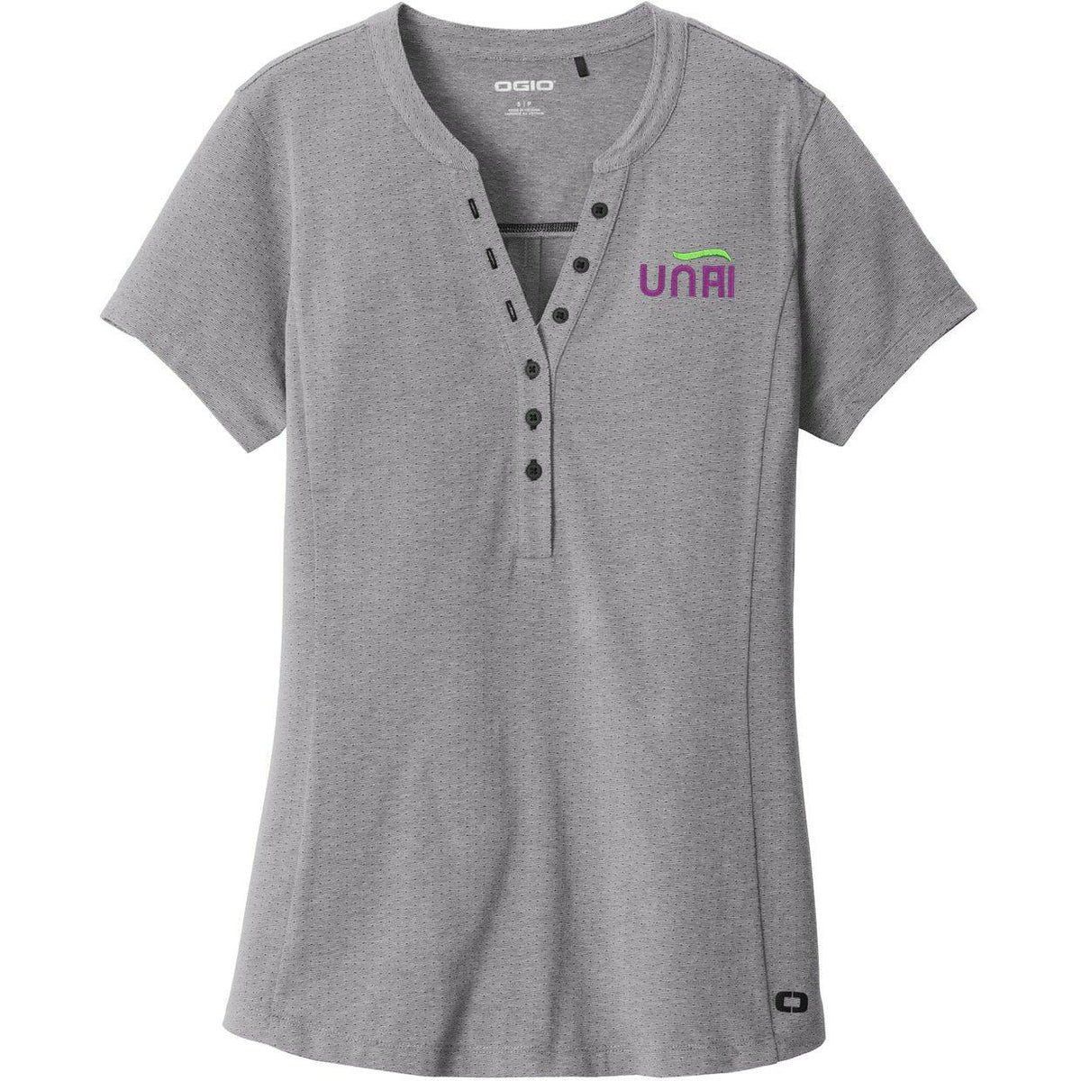 no-logo OGIO Women's Tread Henley-Polos-OGIO-Thread Logic
