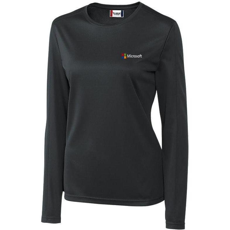 no-logo Clique Women's Long Sleeve Ice Tee-Polos-Clique-Thread Logic