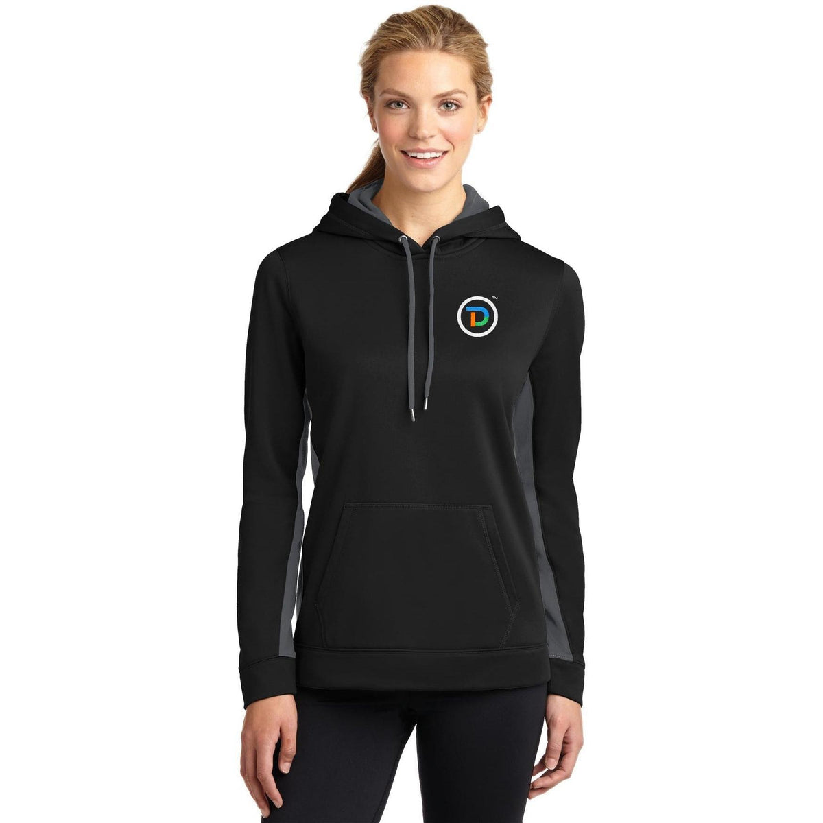 no-logo Sport-Tek Women's Sport-Wick Fleece Colorblock Hooded-Hoodies-Sport-Tek-Thread Logic