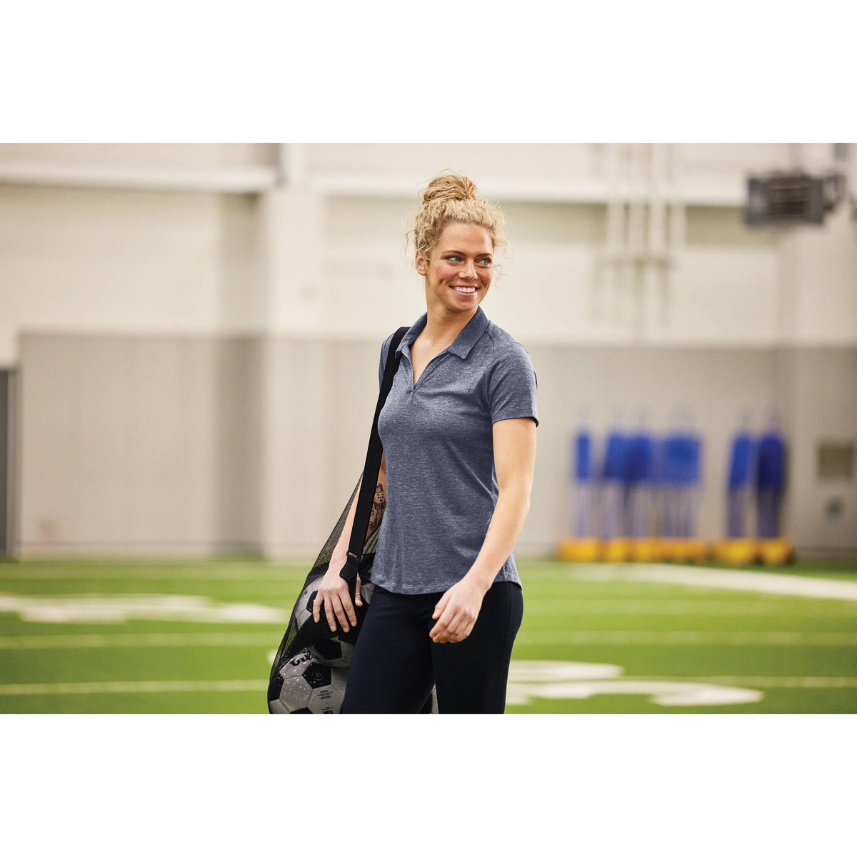 no-logo Sport-Tek Women's PosiCharge Tri-Blend Wicking Polo-Regular-Sport-Tek-Thread Logic