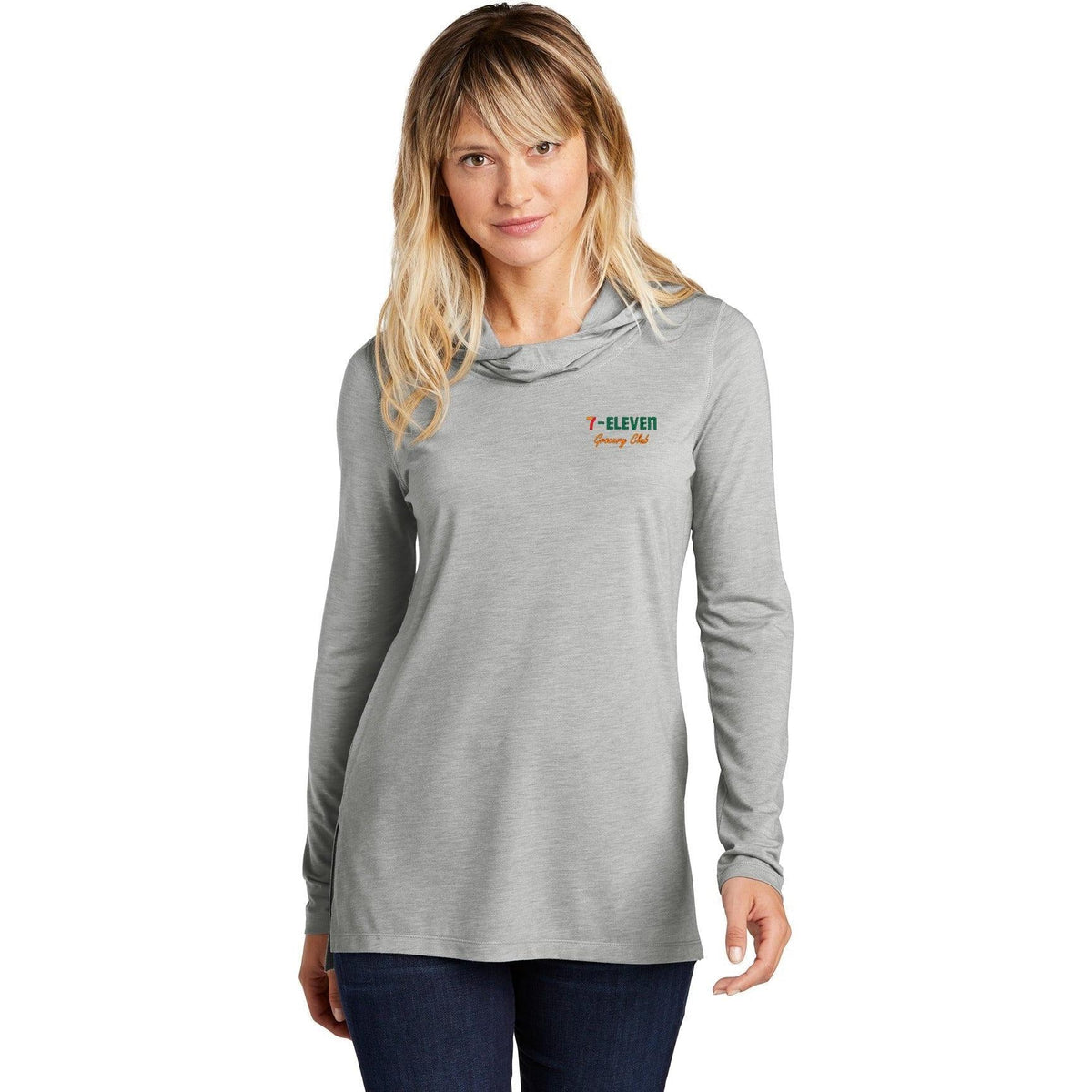 no-logo Sport-Tek Women's Tri-Blend Wicking Long Sleeve Hoodie-Hoodies-Sport-Tek-Thread Logic