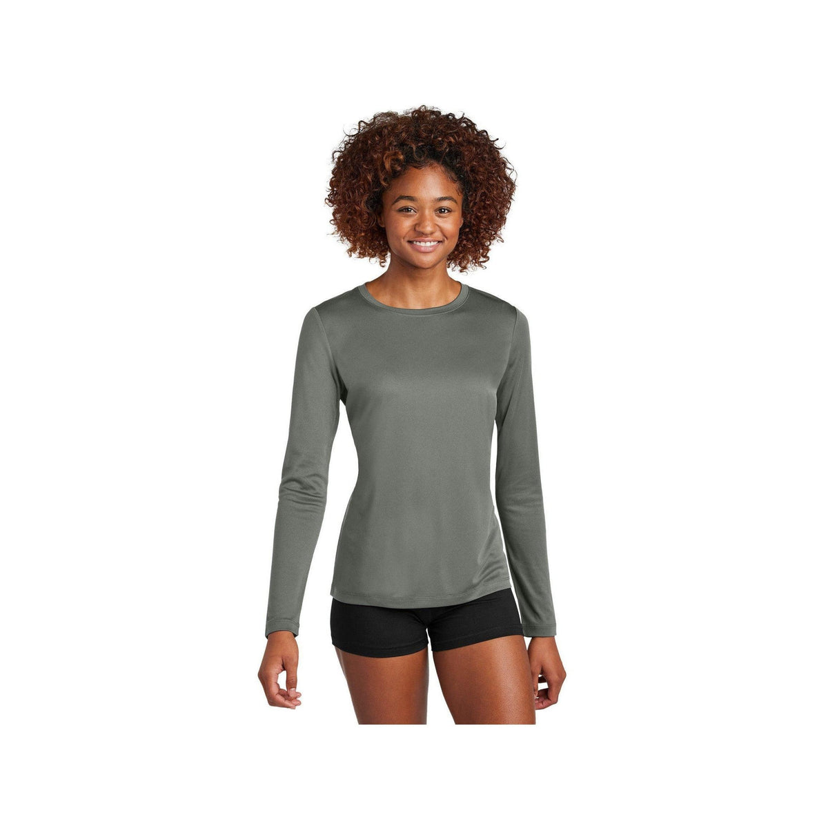 no-logo Sport-Tek Ladies Posi-UV Pro Long Sleeve-Sport-Tek-Thread Logic