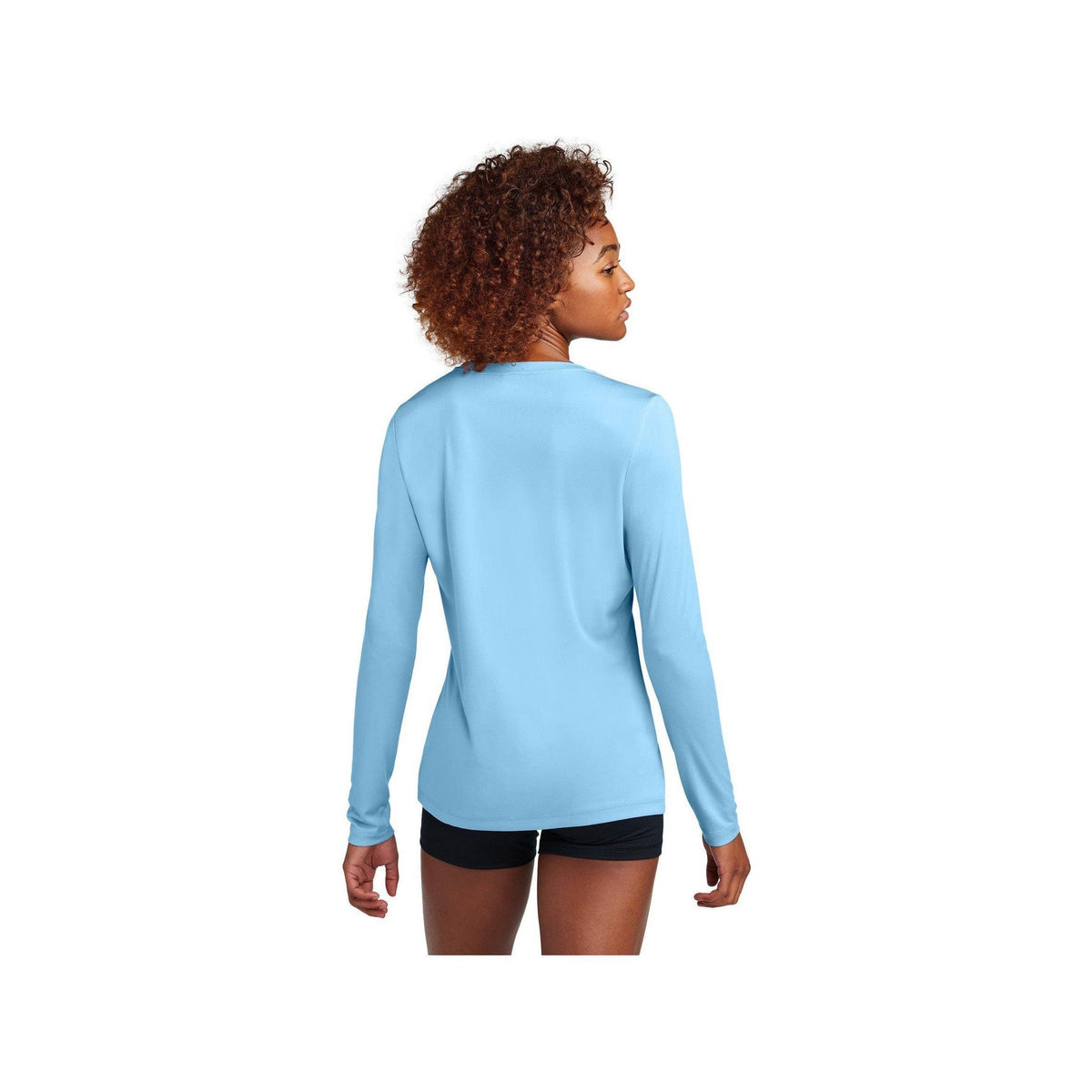 no-logo Sport-Tek Ladies Posi-UV Pro Long Sleeve-Sport-Tek-Thread Logic