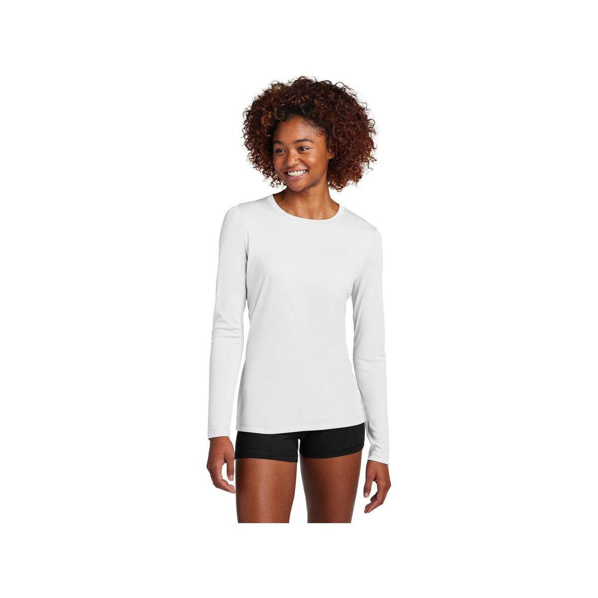no-logo Sport-Tek Ladies Posi-UV Pro Long Sleeve-Sport-Tek-Thread Logic