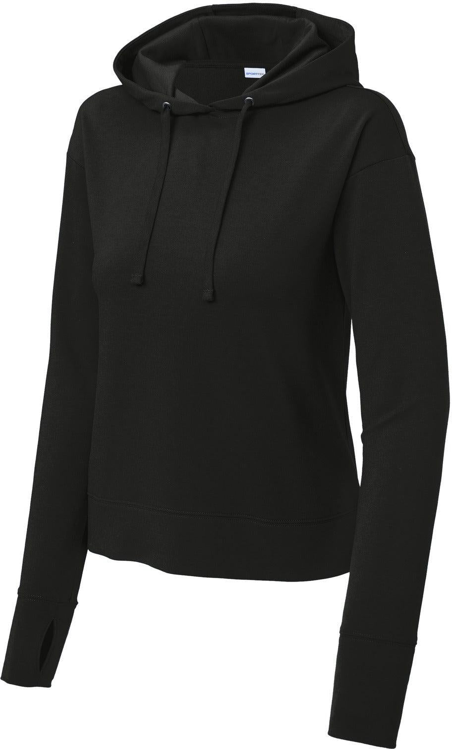 Sport-Tek Ladies Sport-Wick Flex Fleece Pullover Hoodie-Sport-Tek-Black-XS-Thread Logic