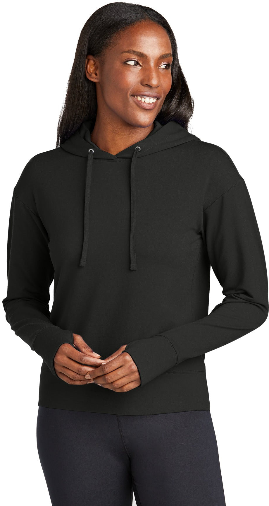 no-logo Sport-Tek Ladies Sport-Wick Flex Fleece Pullover Hoodie-Sport-Tek-Thread Logic
