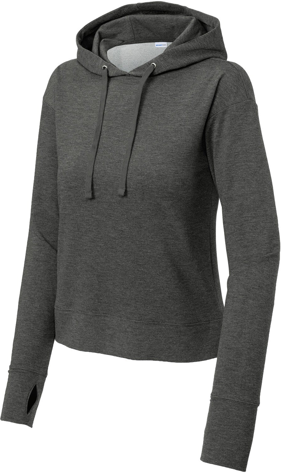 Sport-Tek Ladies Sport-Wick Flex Fleece Pullover Hoodie-Sport-Tek-Dark Grey Heather-XS-Thread Logic