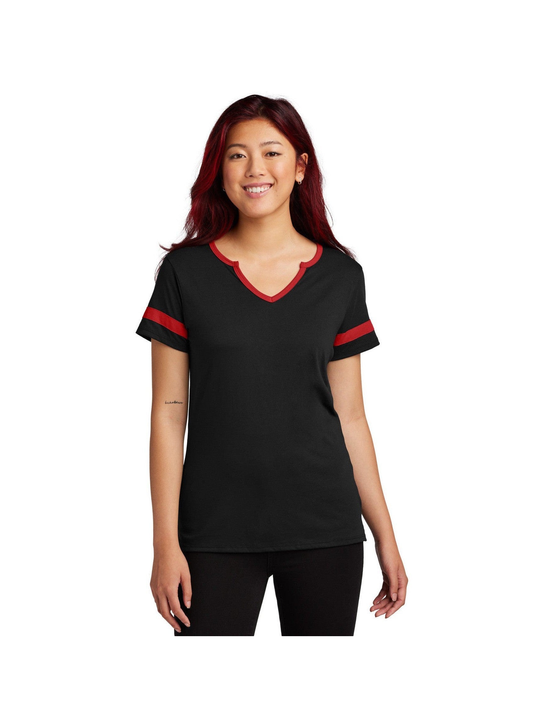no-logo Sport-Tek Ladies Halftime Notch Neck Tee-Sport-Tek-Thread Logic