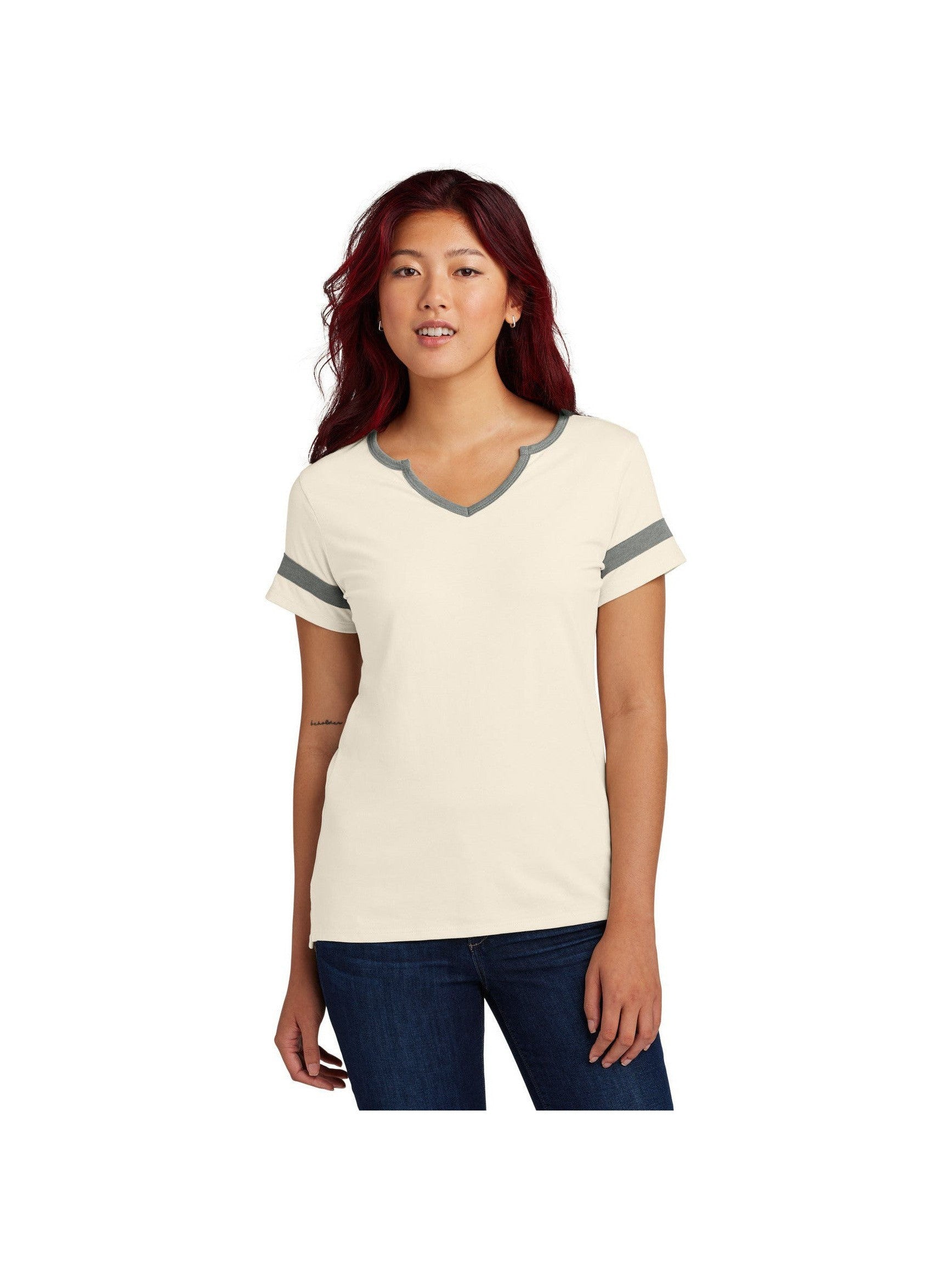 no-logo Sport-Tek Ladies Halftime Notch Neck Tee-Sport-Tek-Thread Logic