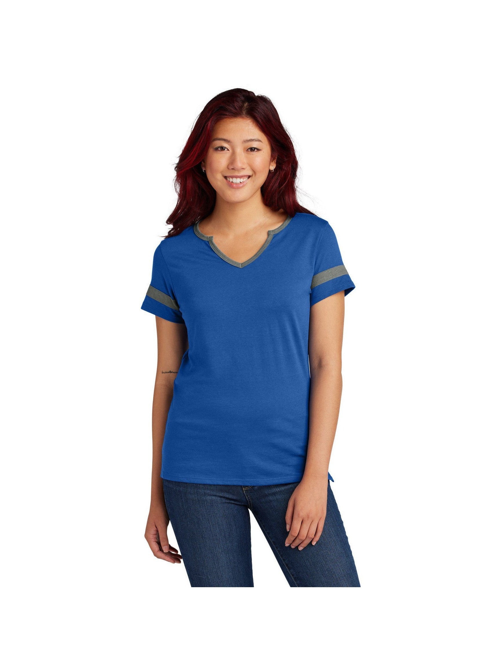 no-logo Sport-Tek Ladies Halftime Notch Neck Tee-Sport-Tek-Thread Logic