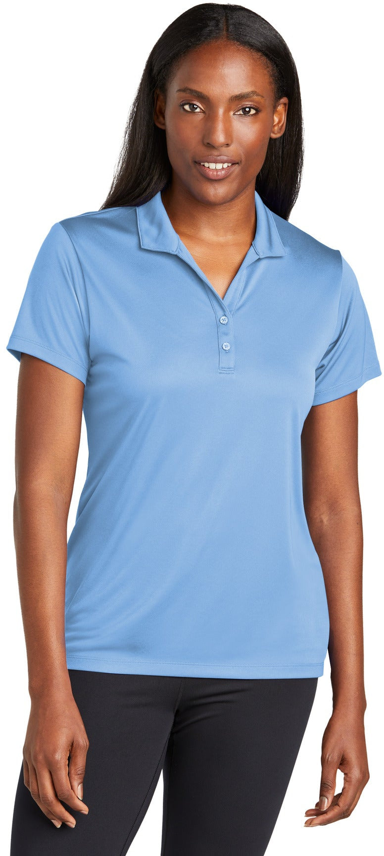 no-logo Sport-Tek Ladies PosiCharge Re-Compete Polo-Sport-Tek-Thread Logic