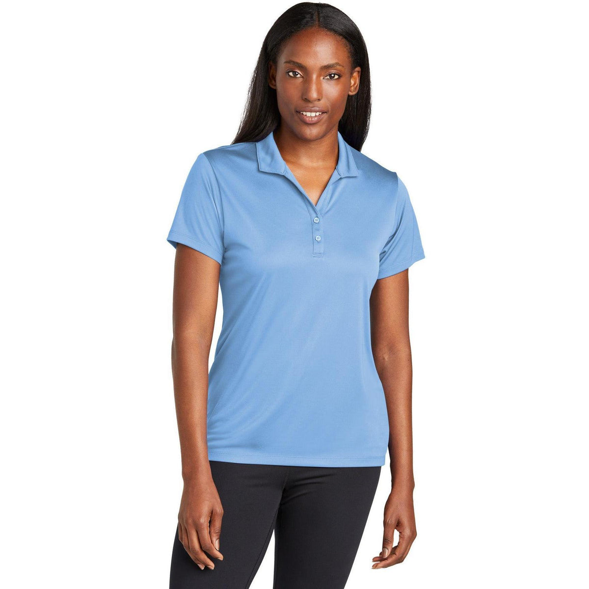 no-logo Sport-Tek Ladies PosiCharge Re-Compete Polo-Sport-Tek-Thread Logic