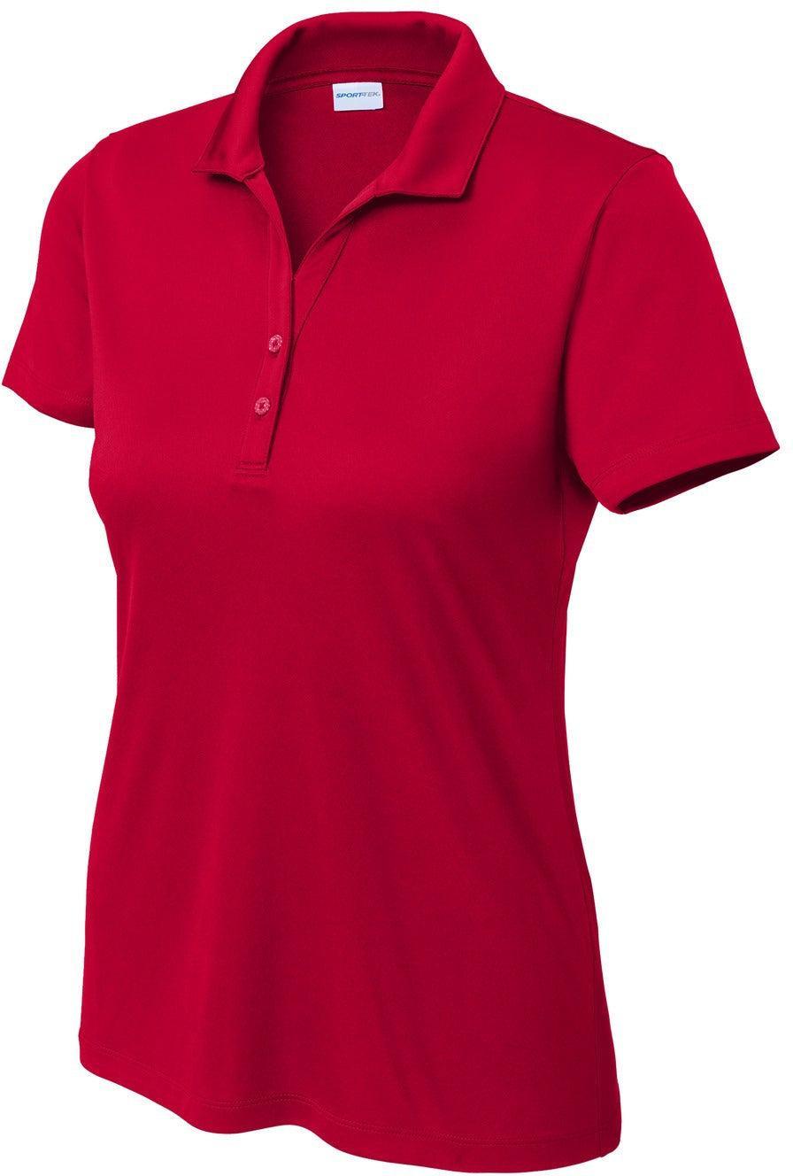 Sport-Tek Ladies PosiCharge Re-Compete Polo-Sport-Tek-Deep Red-XS-Thread Logic