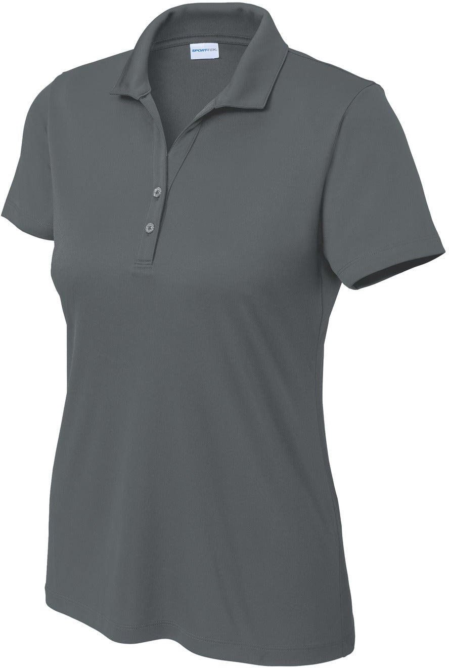 Sport-Tek Ladies PosiCharge Re-Compete Polo-Sport-Tek-Iron Grey-XS-Thread Logic