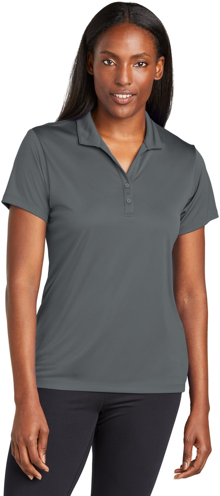 no-logo Sport-Tek Ladies PosiCharge Re-Compete Polo-Sport-Tek-Thread Logic