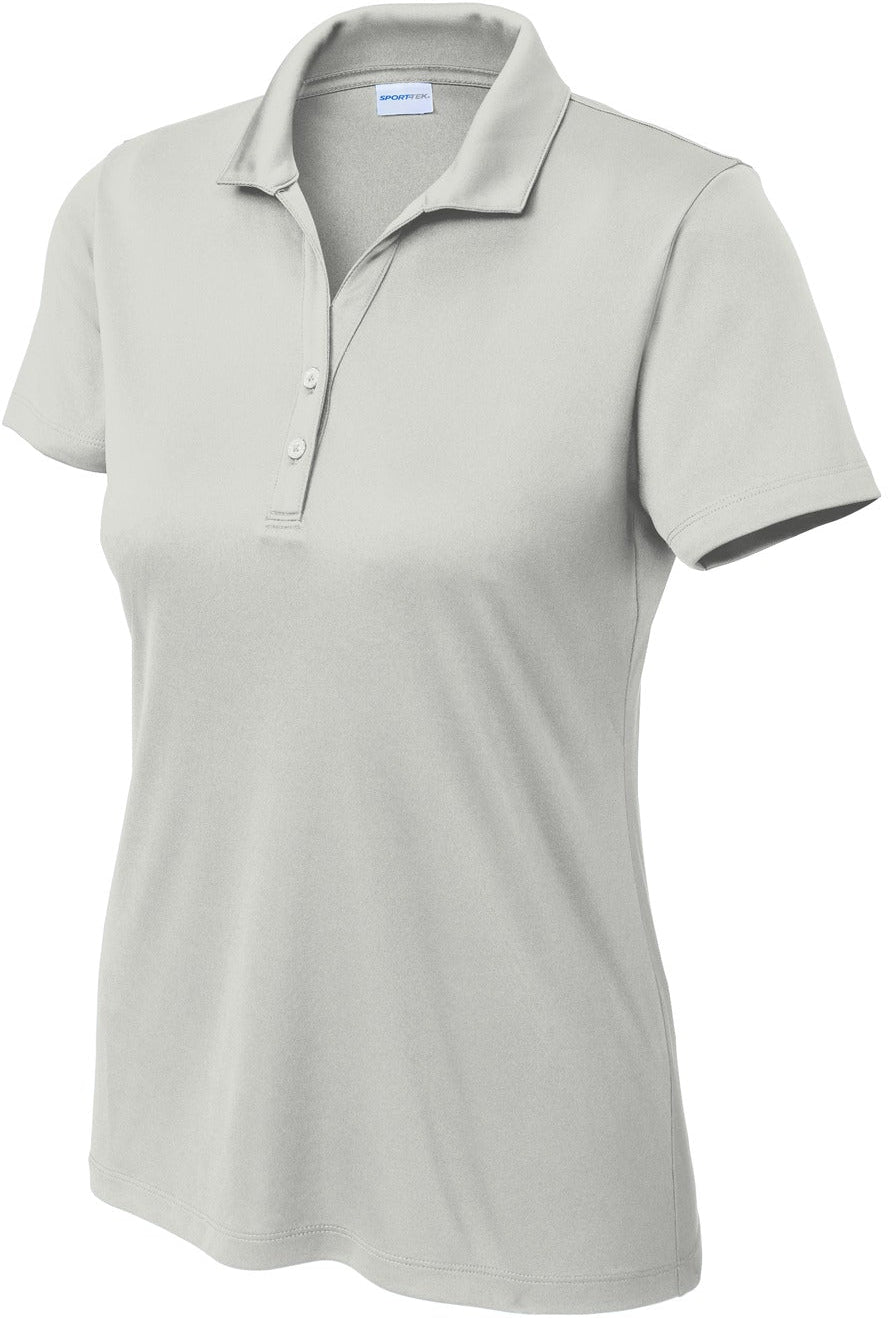 Sport-Tek Ladies PosiCharge Re-Compete Polo-Sport-Tek-Silver-XS-Thread Logic