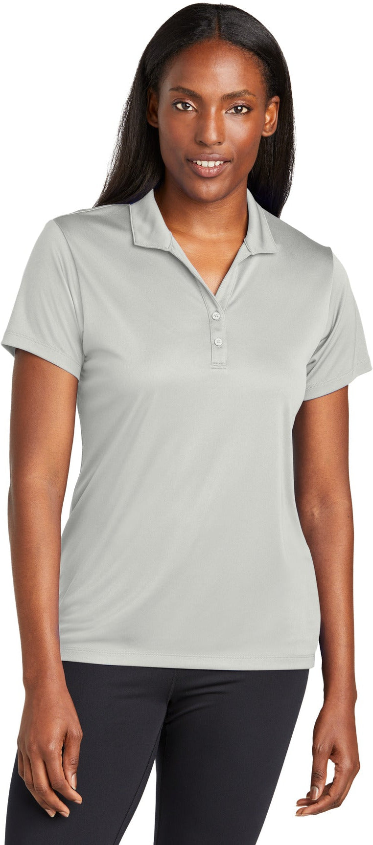 no-logo Sport-Tek Ladies PosiCharge Re-Compete Polo-Sport-Tek-Thread Logic
