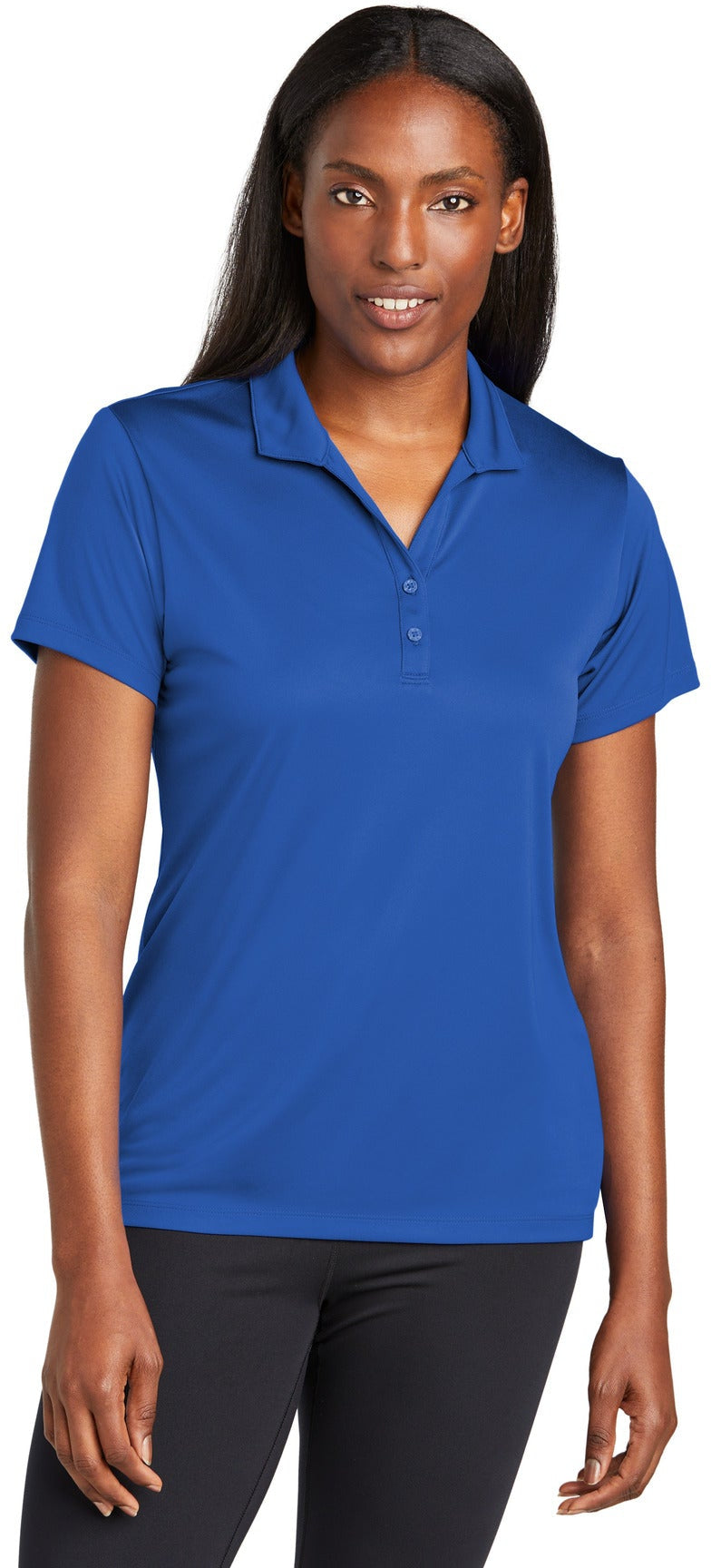 no-logo Sport-Tek Ladies PosiCharge Re-Compete Polo-Sport-Tek-Thread Logic