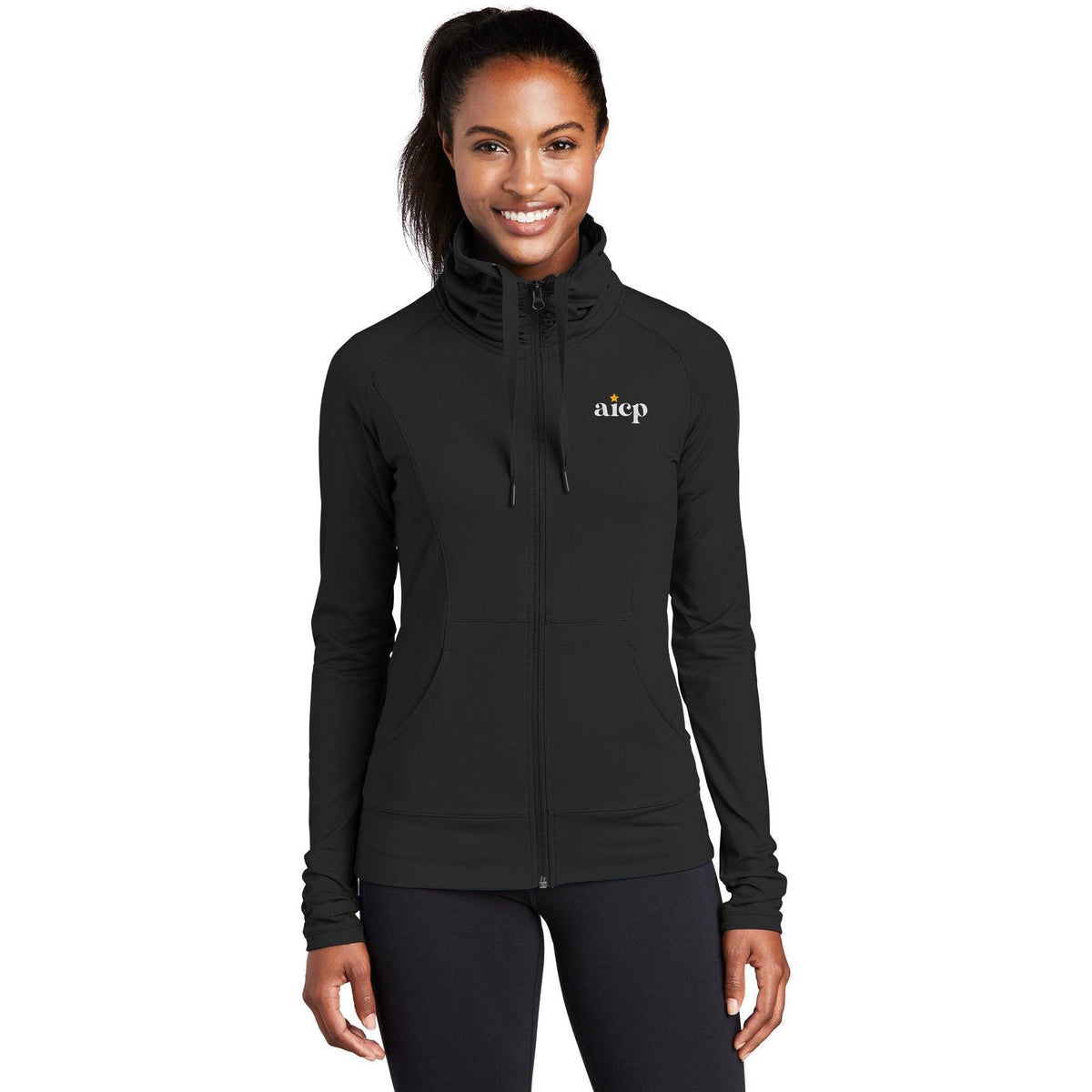 no-logo Sport-Tek Women's Sport-Wick Stretch Full-Zip-Full Zips-Sport-Tek-Thread Logic