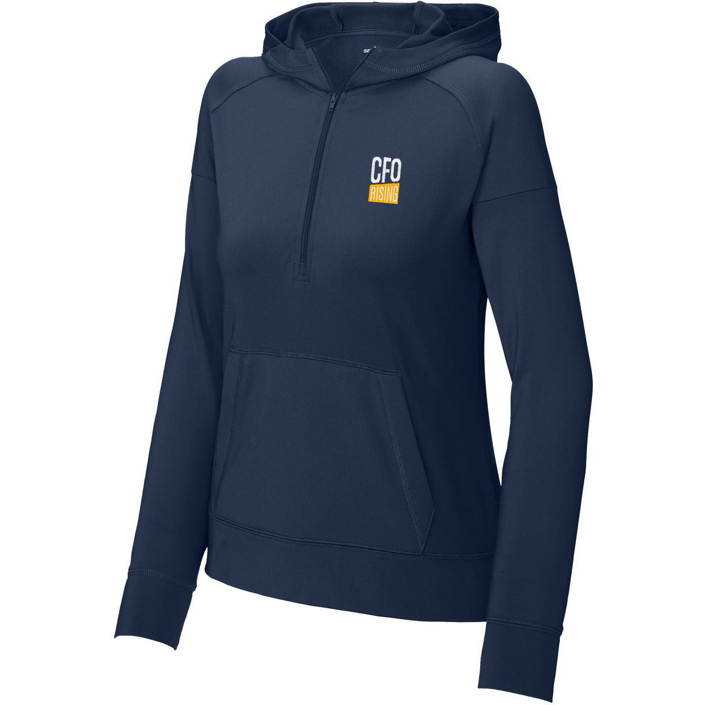Sport-Tek Ladies Sport-Wick Stretch 1/2-Zip Hoodie | Thread