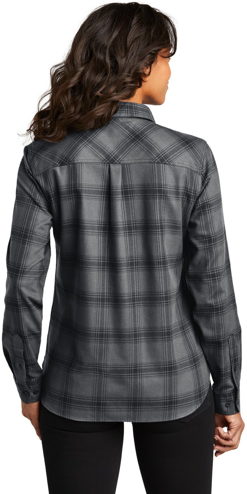 no-logo Port Authority Ladies Plaid Flannel Shirt-Port Authority-Thread Logic