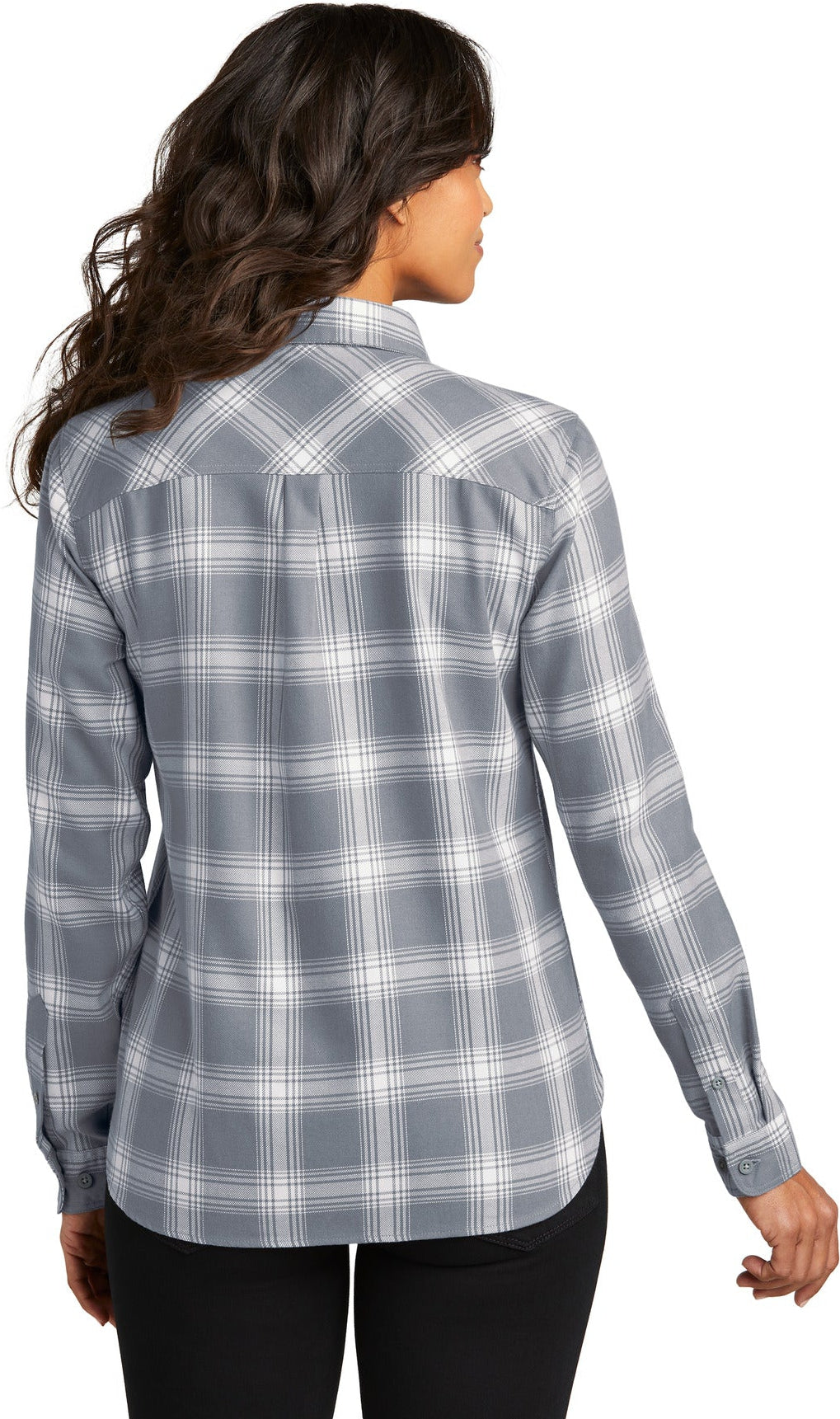 no-logo Port Authority Ladies Plaid Flannel Shirt-Port Authority-Thread Logic