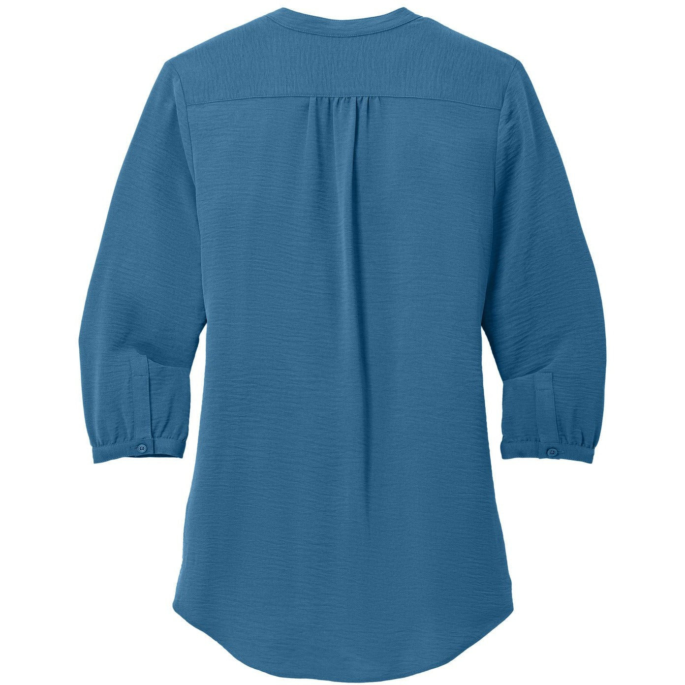 no-logo Port Authority Ladies 3/4-Sleeve Textured Crepe Tunic-Port Authority-Thread Logic