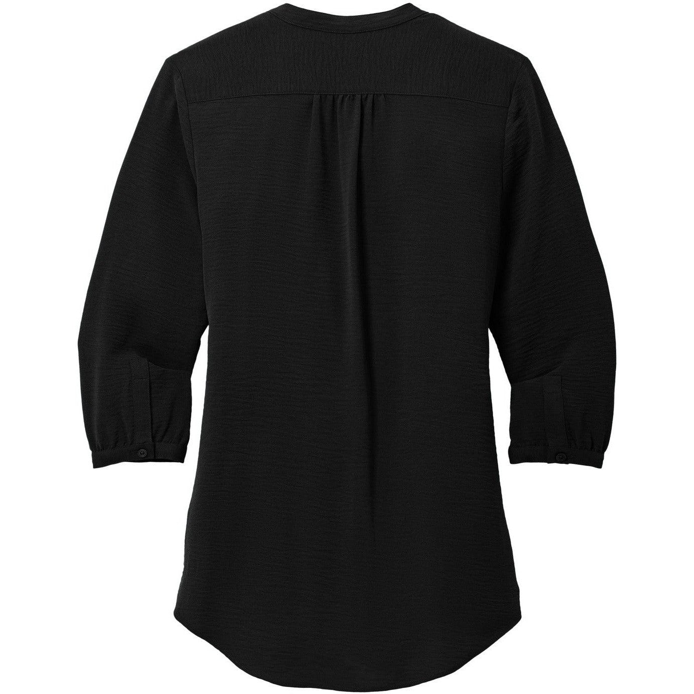 no-logo Port Authority Ladies 3/4-Sleeve Textured Crepe Tunic-Port Authority-Thread Logic