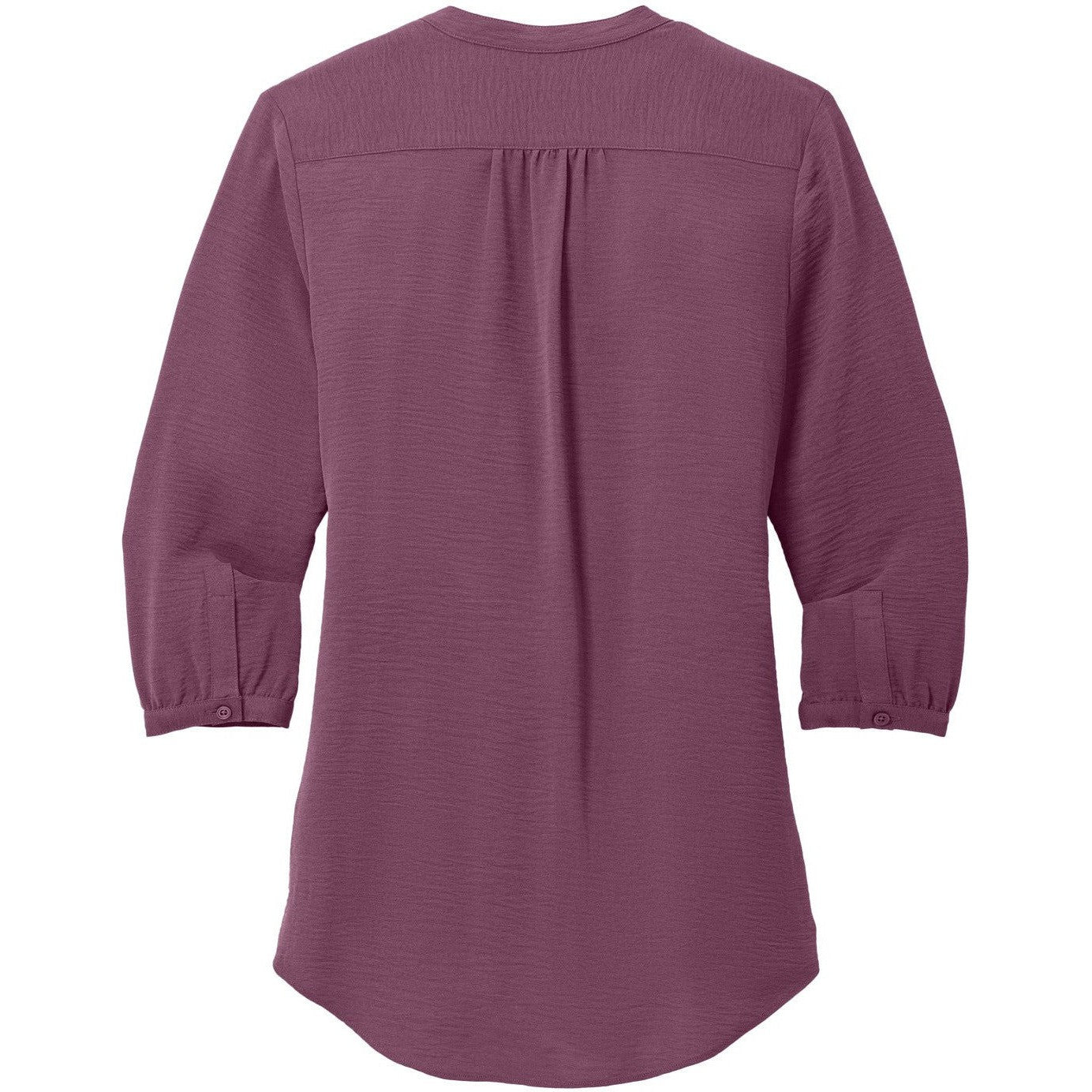 no-logo Port Authority Ladies 3/4-Sleeve Textured Crepe Tunic-Port Authority-Thread Logic