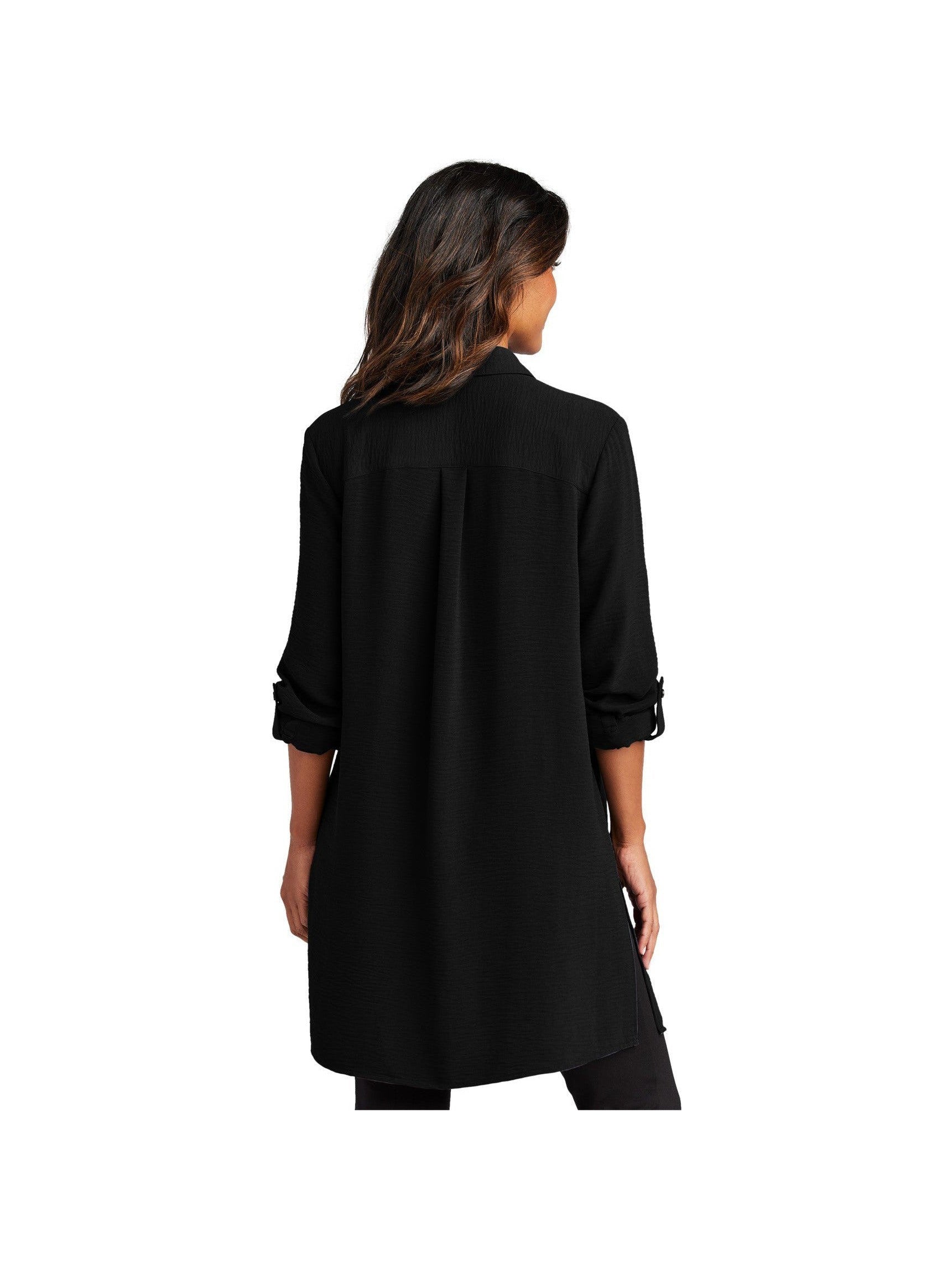 no-logo Port Authority Ladies Textured Crepe Long Tunic-Port Authority-Thread Logic