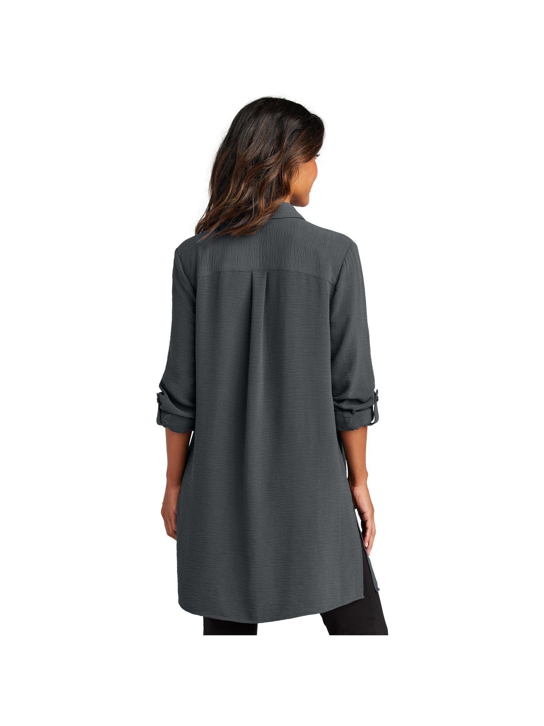 no-logo Port Authority Ladies Textured Crepe Long Tunic-Port Authority-Thread Logic