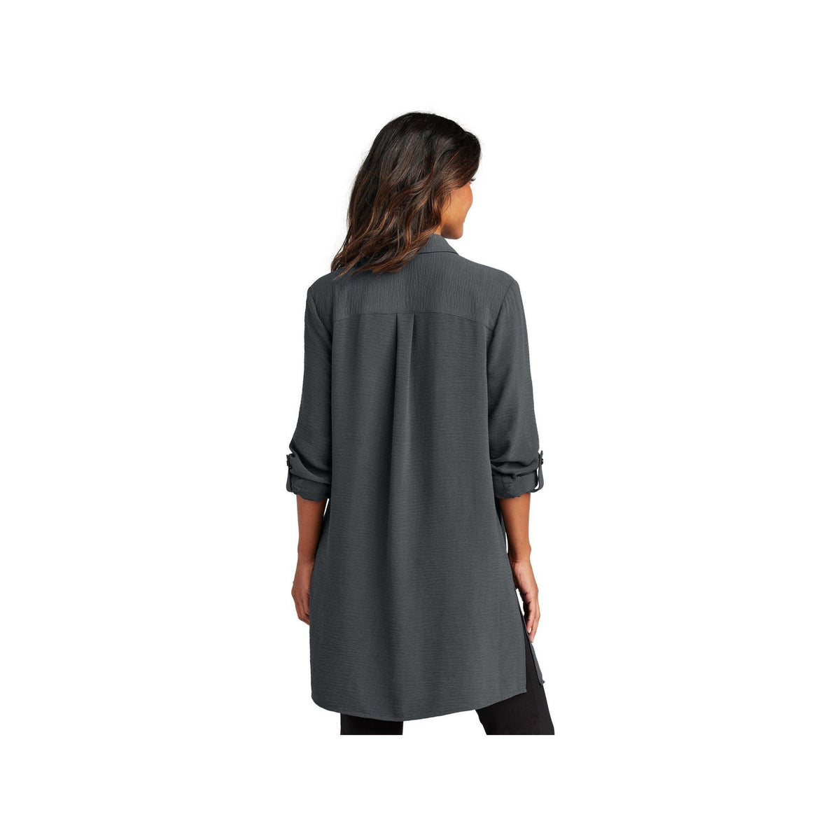 no-logo Port Authority Ladies Textured Crepe Long Tunic-Port Authority-Thread Logic