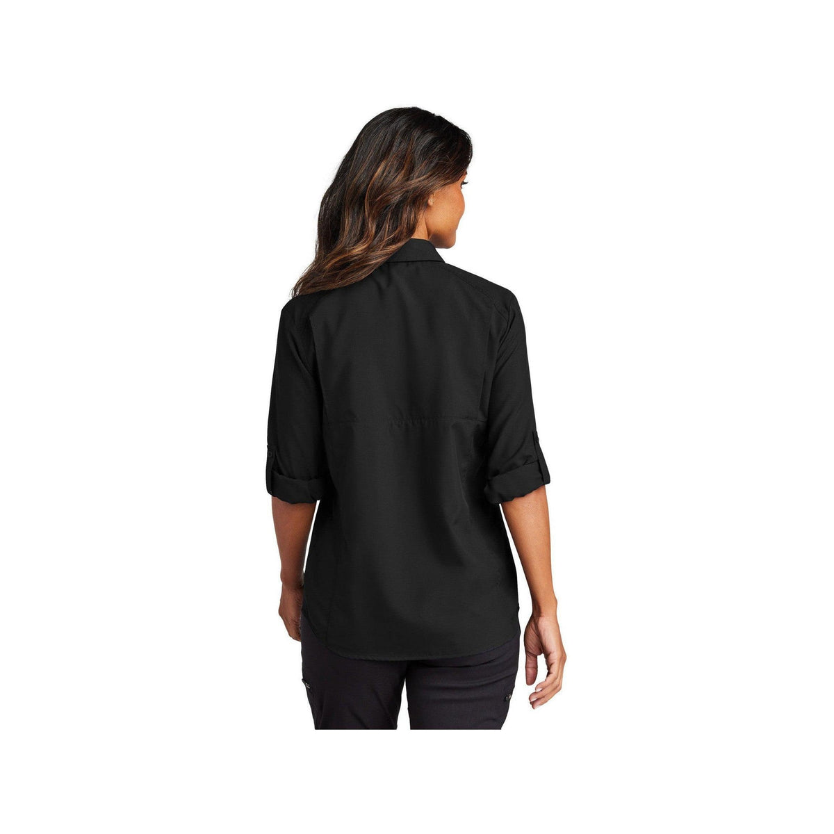 no-logo Port Authority Ladies Long Sleeve UV Daybreak Shirt-Port Authority-Thread Logic