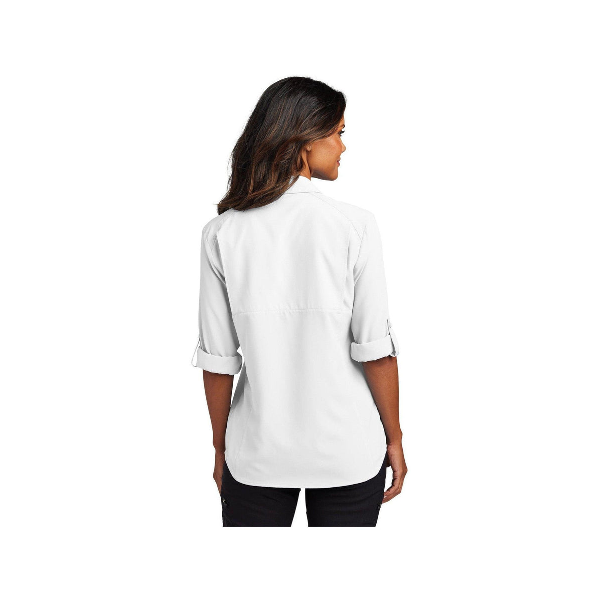no-logo Port Authority Ladies Long Sleeve UV Daybreak Shirt-Port Authority-Thread Logic