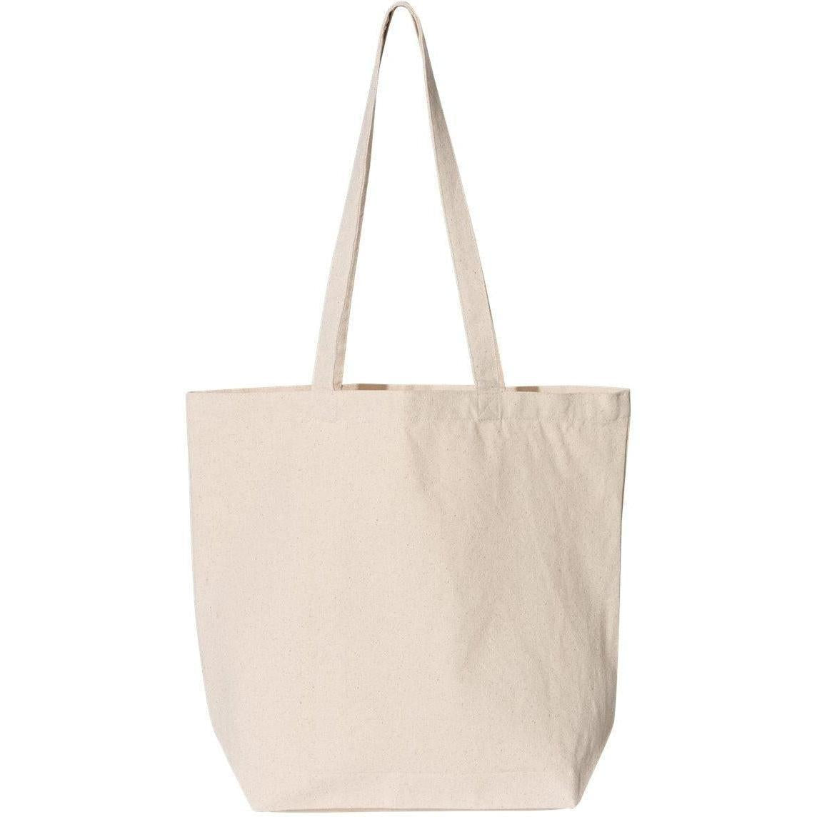 no-logo Liberty Bags Large Canvas Tote-Bags-Liberty Bags-Natural-Thread Logic