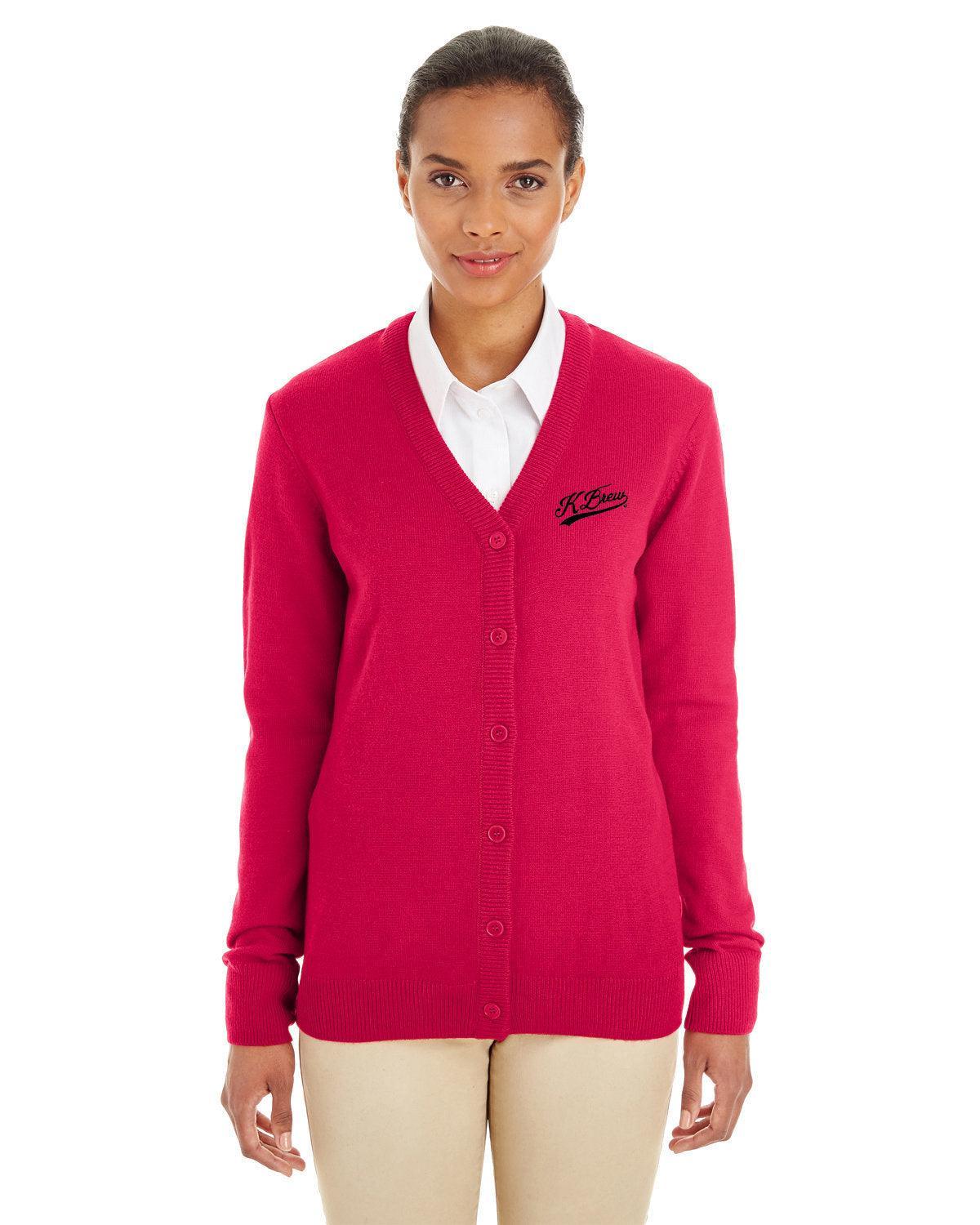 Harriton M425W Sweater with Custom Embroidery