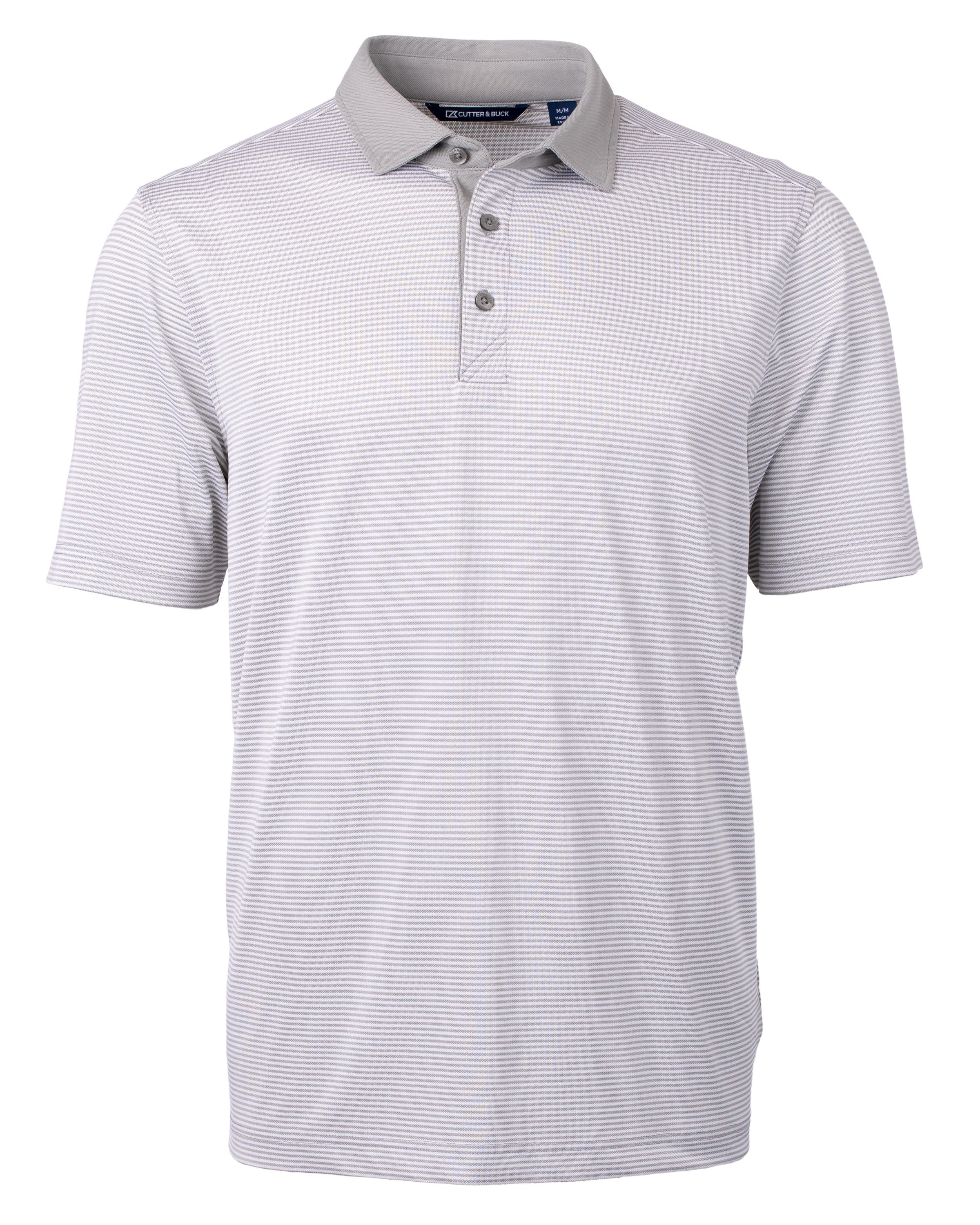 Cutter & Buck Tall Virtue Eco Pique Micro Stripe Recycled Polo