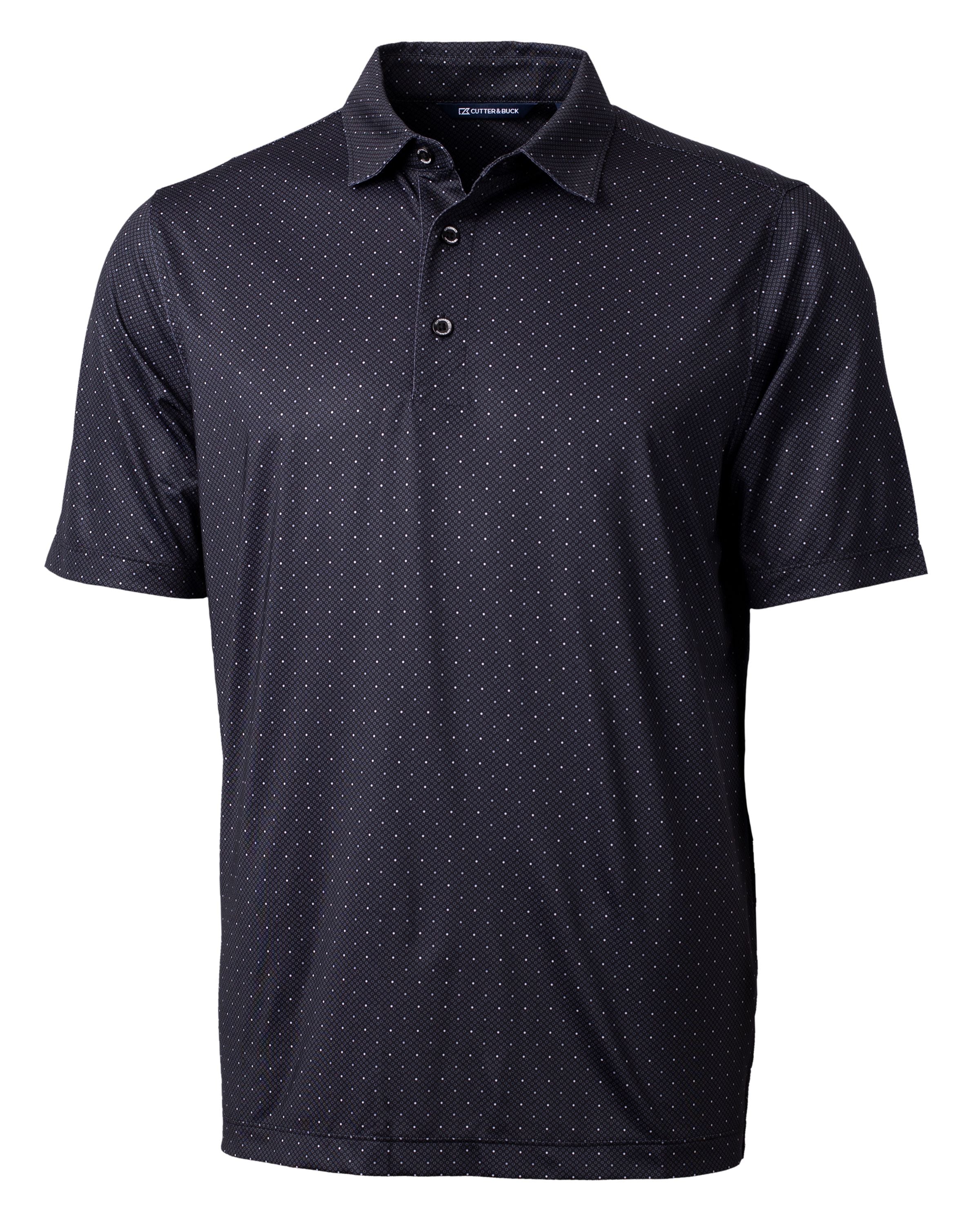Cutter & Buck Pike Double Dot Print Stretch Polo