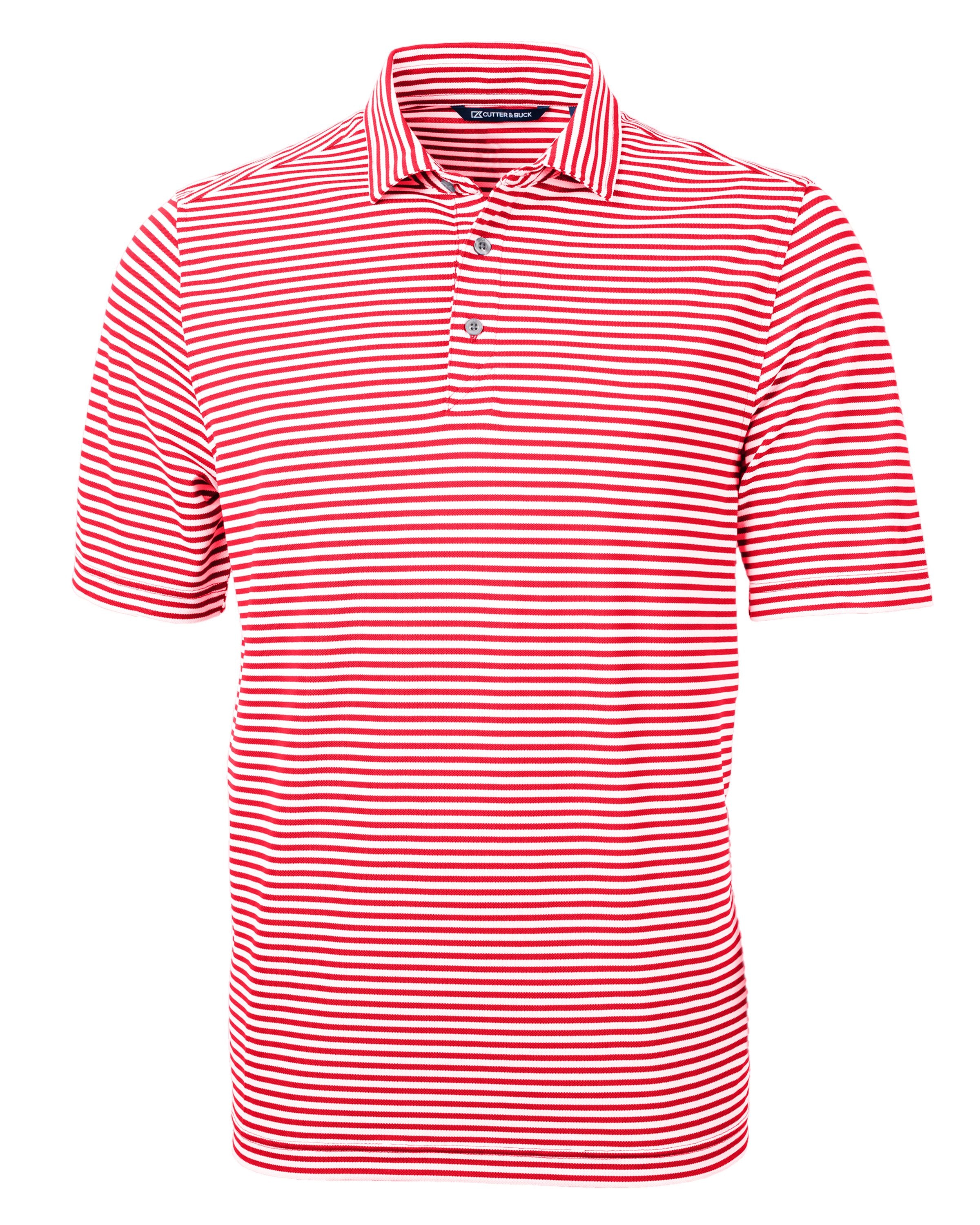 Cutter & Buck Tall Virtue Eco Pique Stripe Recycled Polo