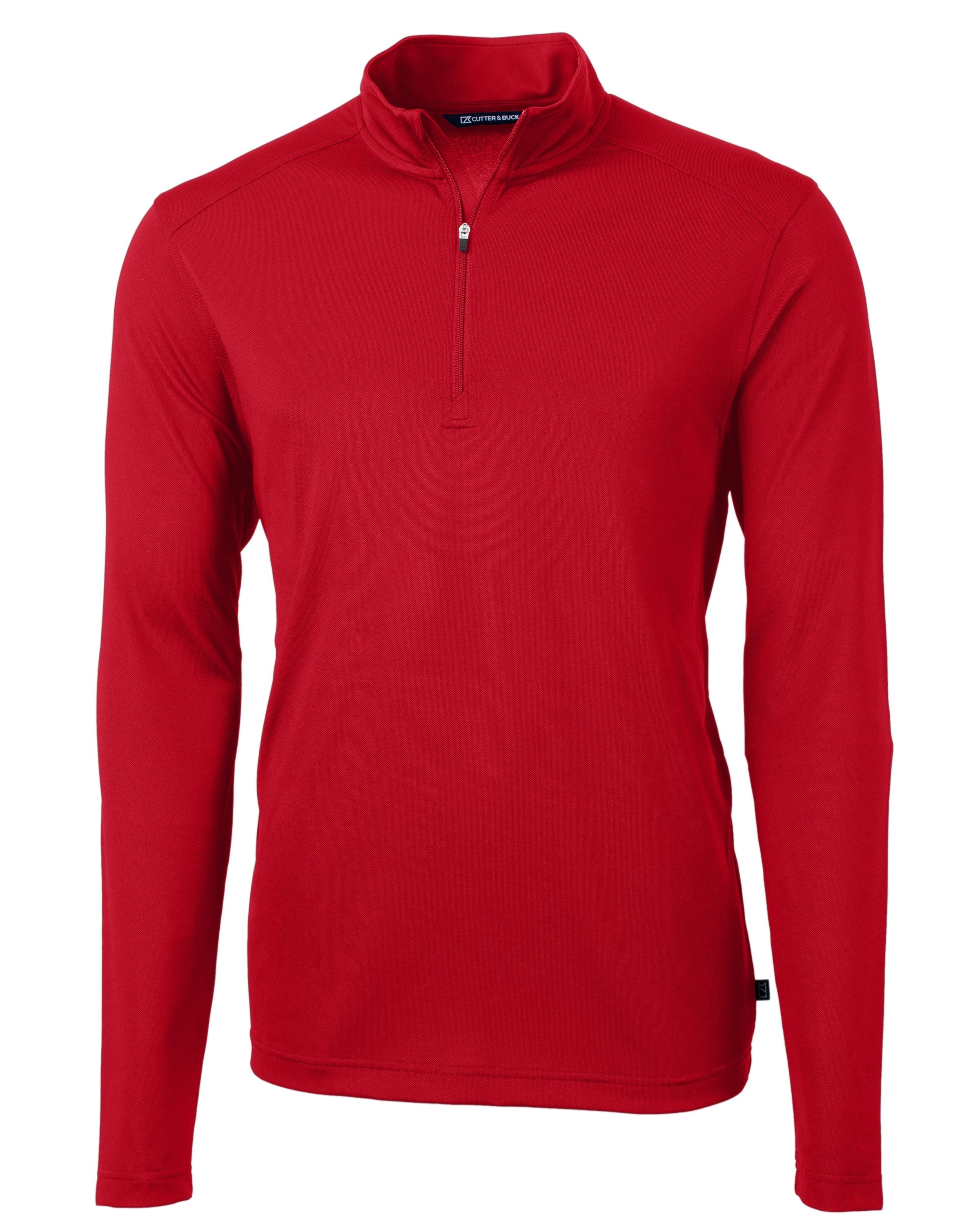 OUTLET-Cutter & Buck Tall Virtue Eco Pique Recycled Quarter Zip Pullover