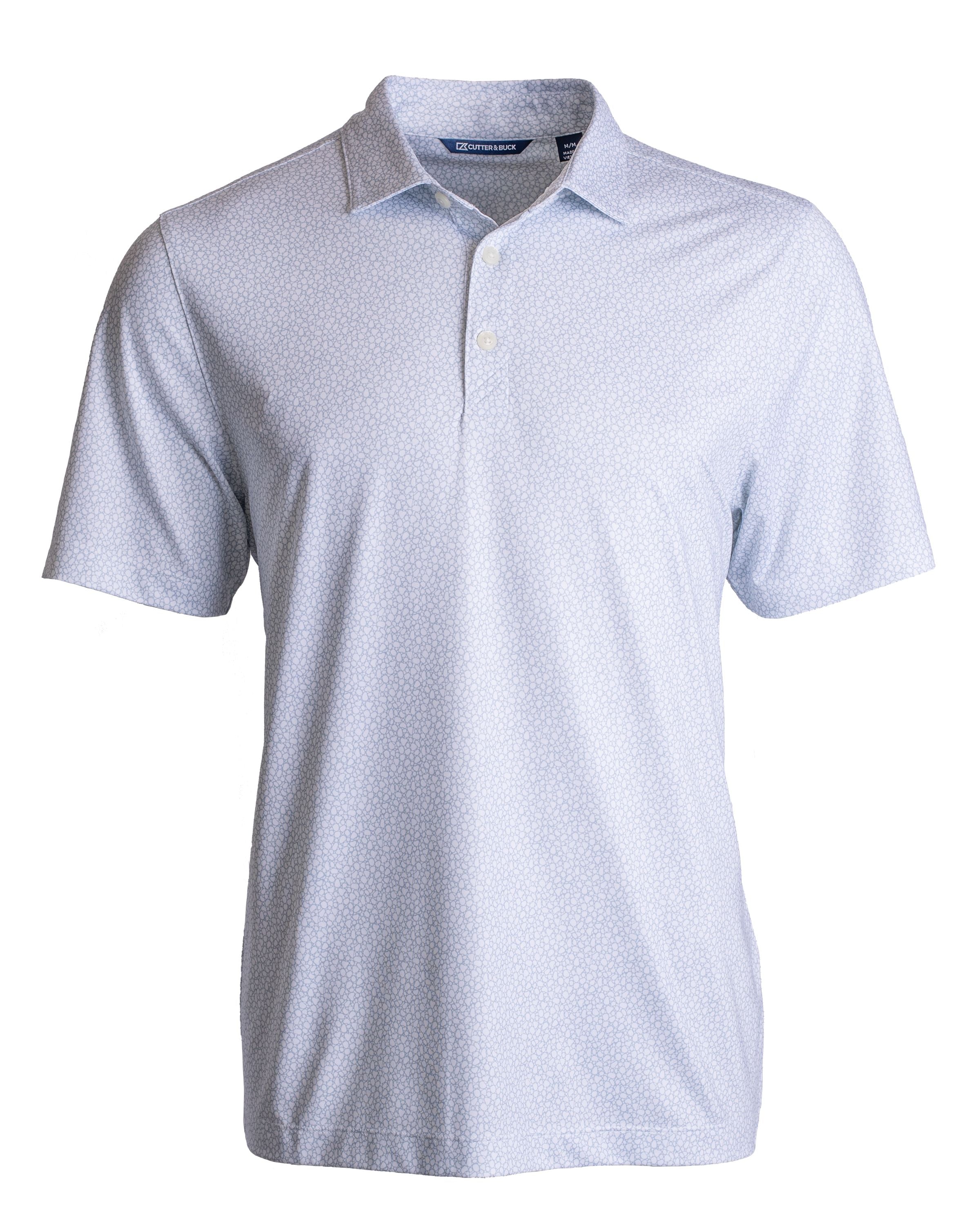 Cutter & Buck Pike Eco Pebble Print Stretch Recycled Polo