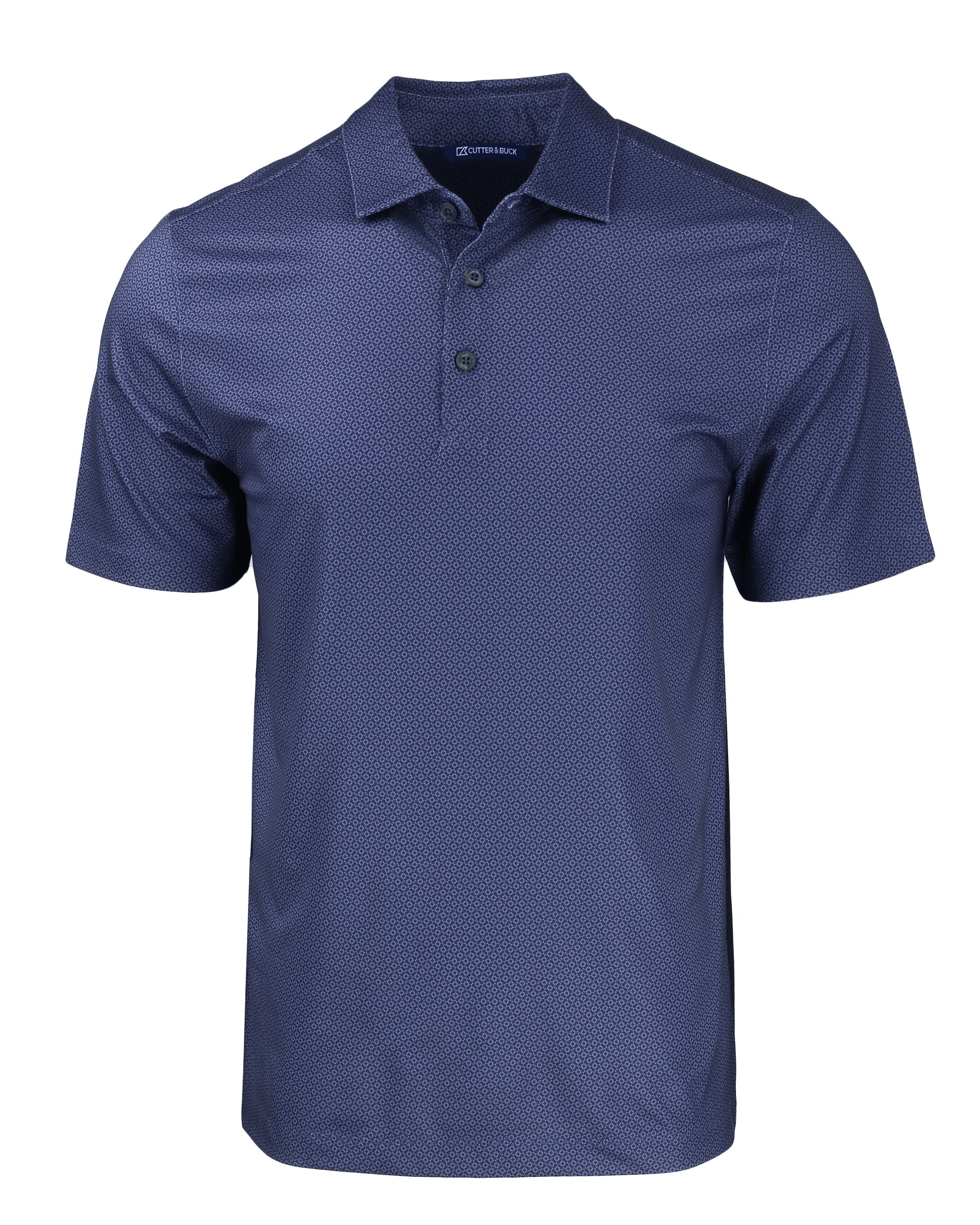 Cutter & Buck Tall Pike Eco Tonal Geo Print Stretch Recycled Polo