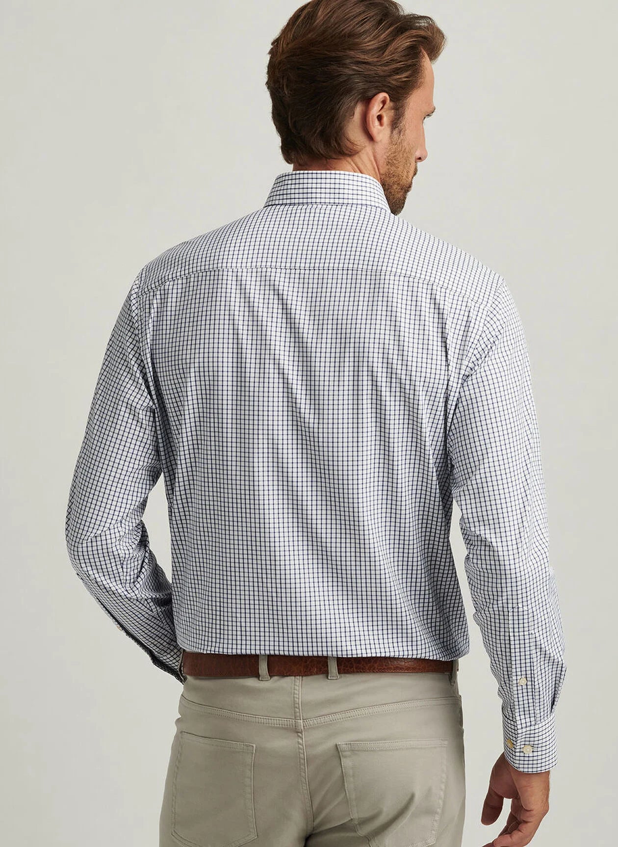 no-logo Peter Millar Hanford Performance Twill Sport Shirt-Peter Millar-Thread Logic