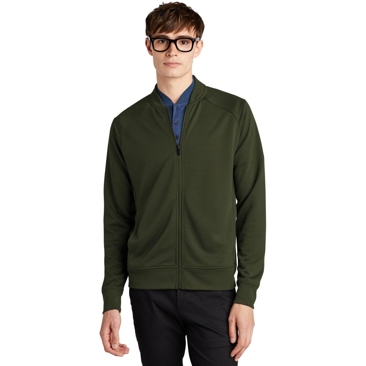 no-logo MERCER+METTLE Double-Knit Bomber-Regular-Mercer Mettle-Thread Logic