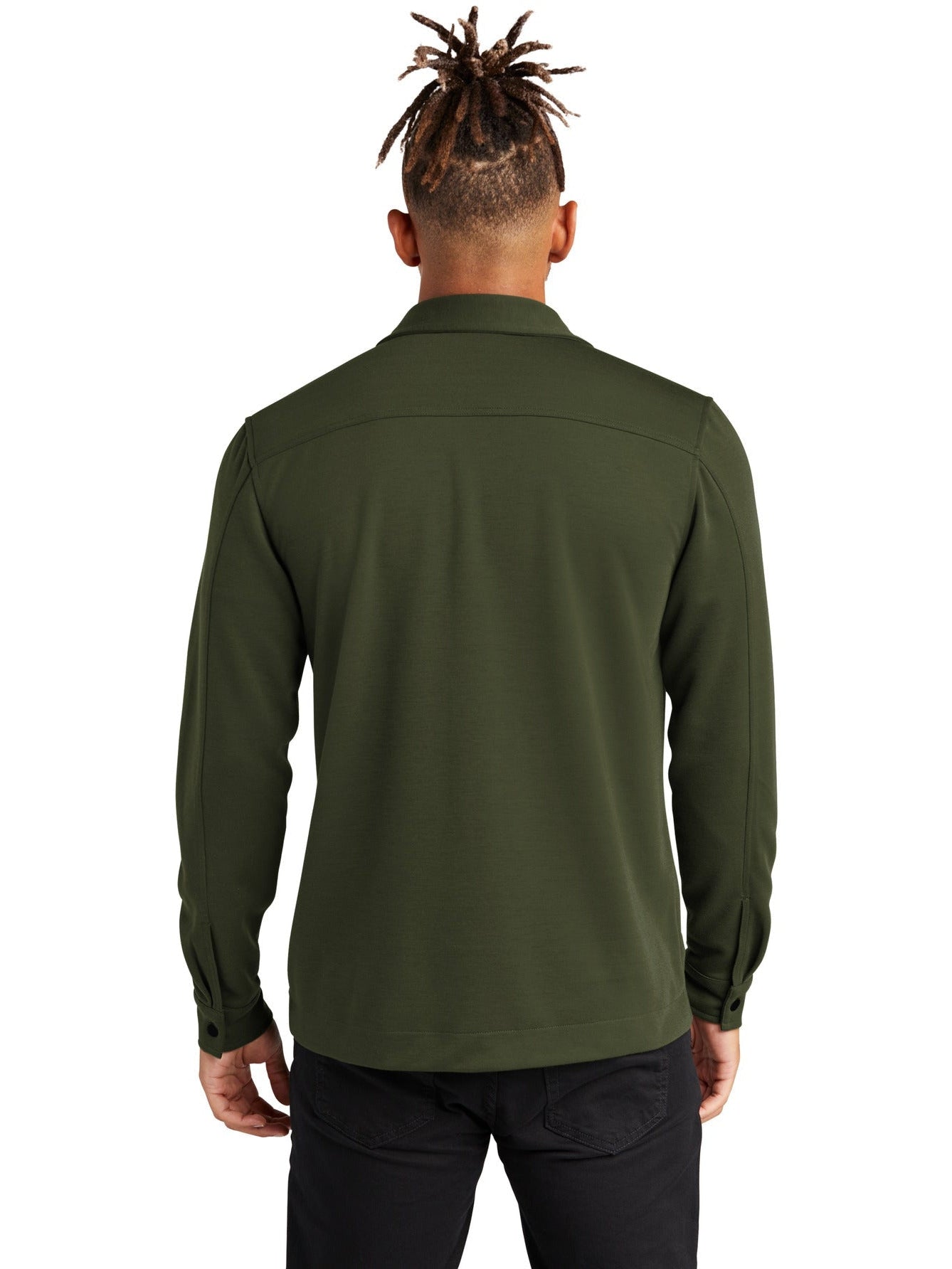 no-logo MERCER+METTLE Double-Knit Snap Front Jacket-Regular-Mercer Mettle-Thread Logic